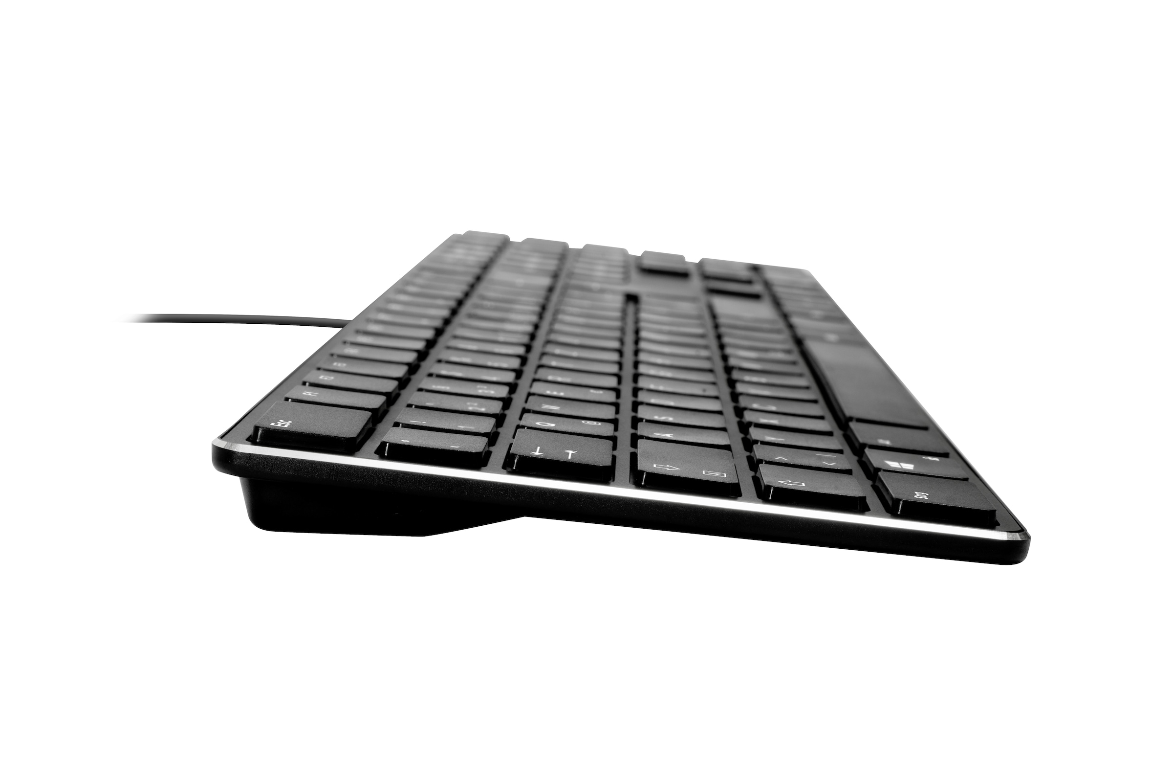 Speedlink Tastatur »RIVA Slim Metal Scissor, edles Metall Gehäuse«, kabelgebunden, DE-Layout