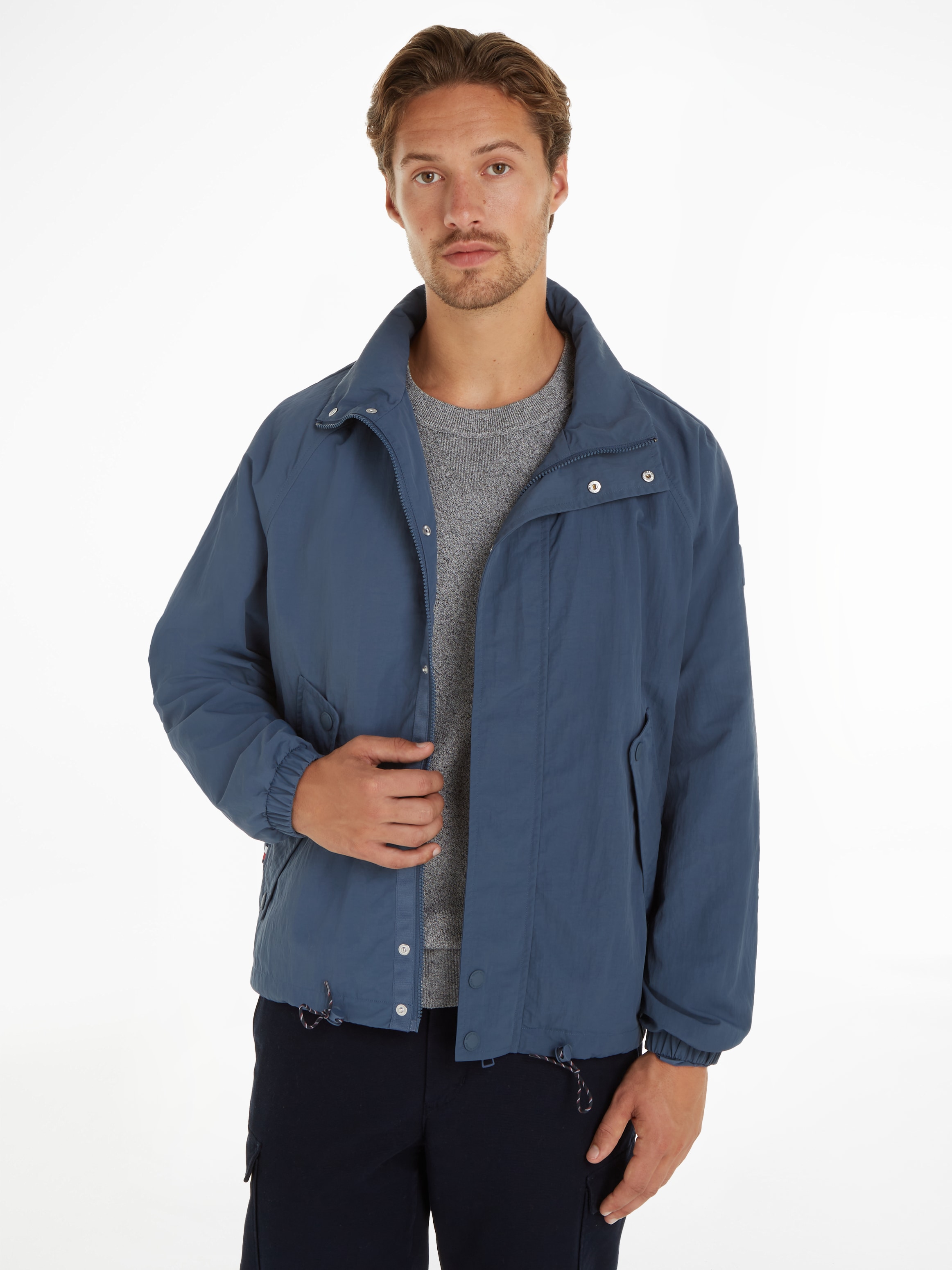 Tommy Hilfiger Blouson »REGATTA JACKET« mit Kapuze wasserabweisend, hochgeschlossen, mit verstaubarer Kapuze
