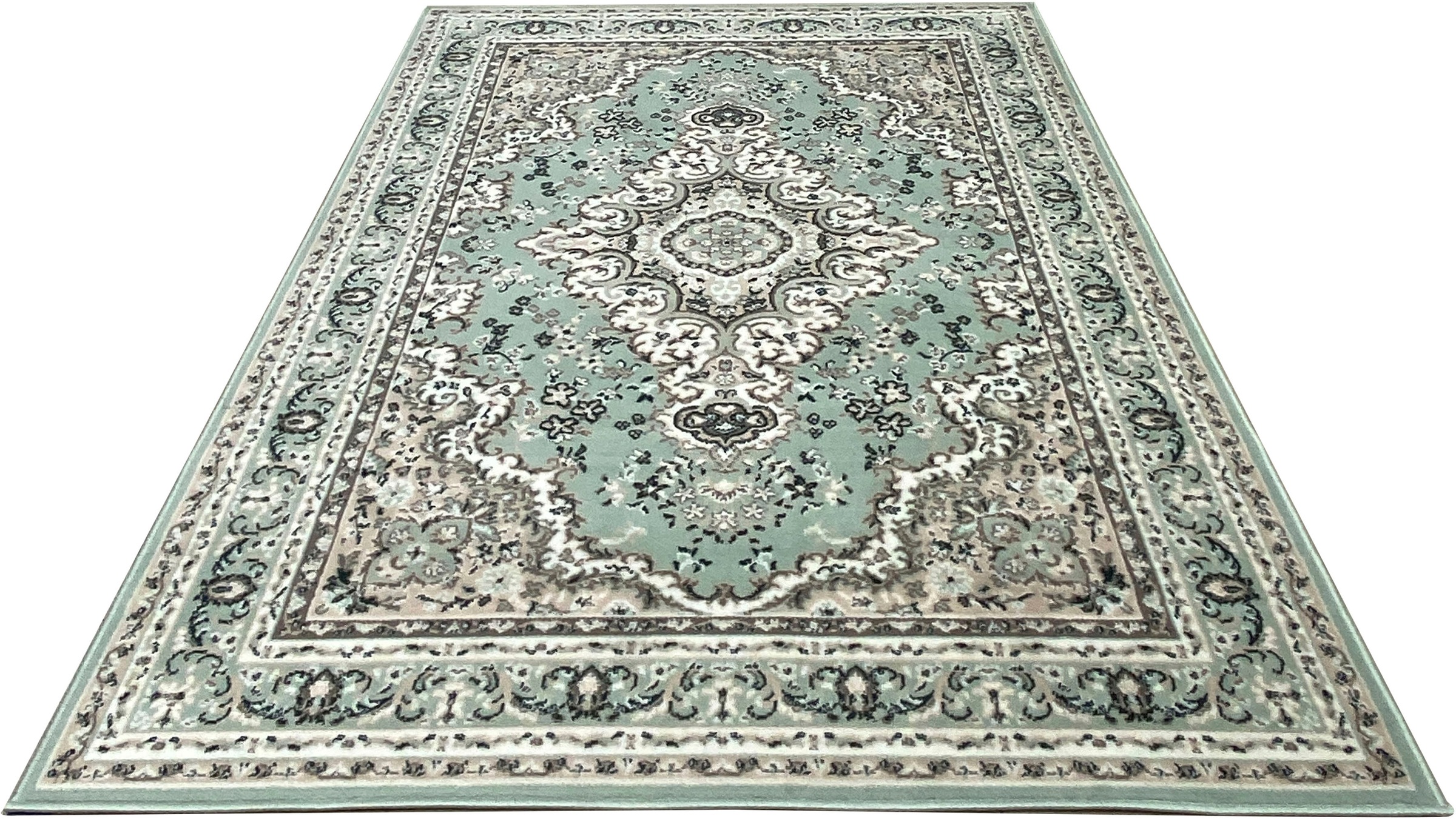 Home affaire Teppich »Oriental, Made in Belgium«, rechteckig, 7 mm Höhe, Orient-Optik, mit Bordüre, Teppich, Kurzflor, Weich