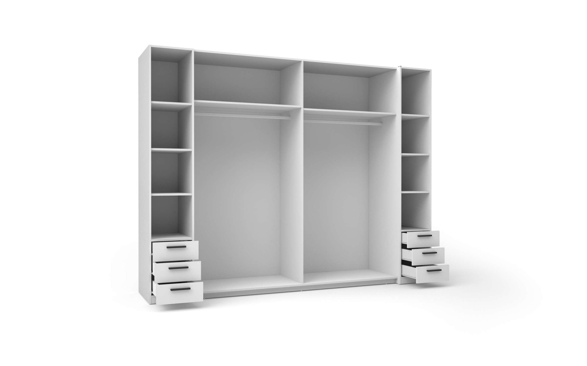 Home affaire Kleiderschrank »Antioch, FSC-zertifiziert, mit Dreh-UND Schiebetüren«, (B/T/H 270/61,4/207cm, inklusive Einlegeböden und Kleiderstangen), mit oder ohne Spiegel und Schubladen - YOUR Choice