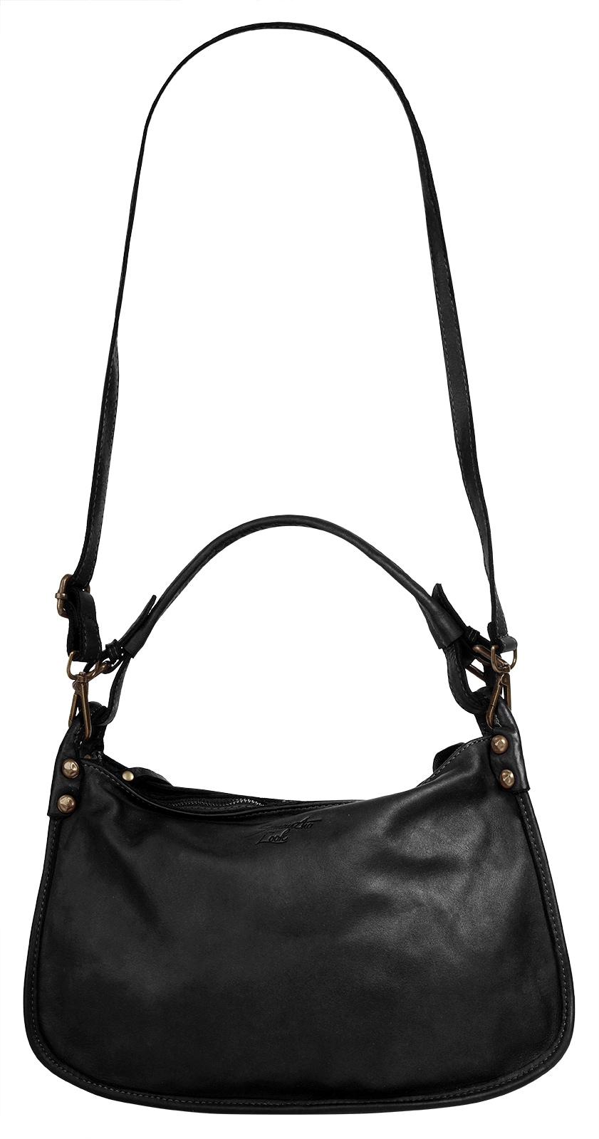 Samantha Look Henkeltasche, echt Leder, Made in Italy