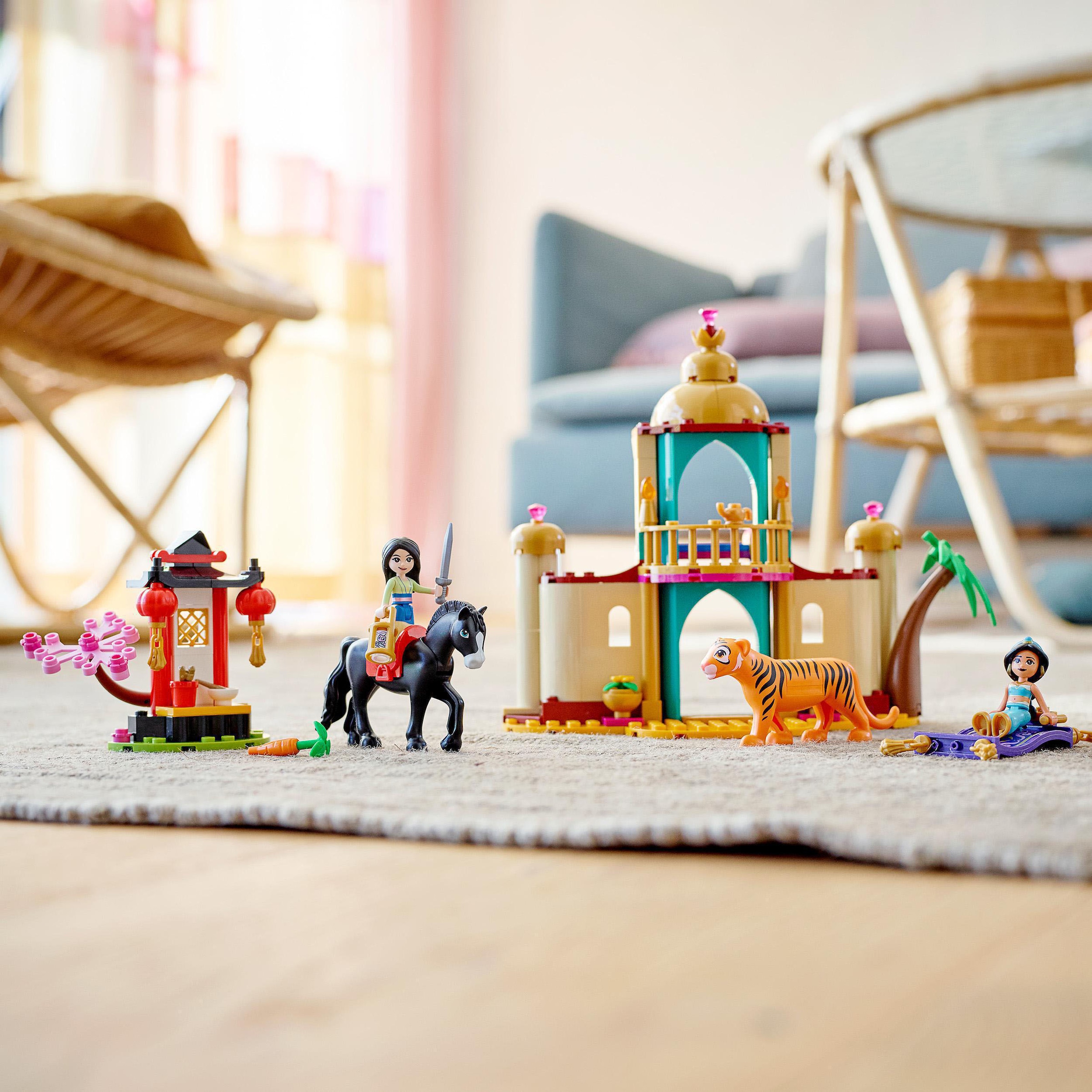 LEGO® Konstruktionsspielsteine »Jasmins und Mulans Abenteuer (43208), LEGO® Disney«, (176 St.)