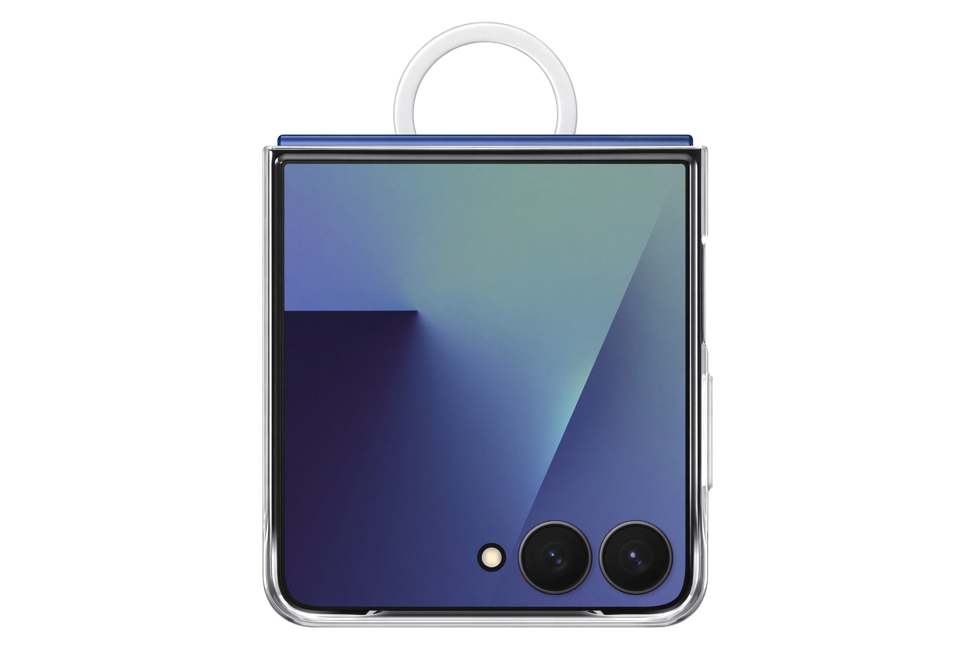 Samsung Handyhülle »Ring Case (Clear) für Samsung Galaxy Z Flip7«, Samsung Galaxy Z Flip7, Backcover, Schutzhülle, Handyschutzhülle, Case, Schutzcase, stossfest