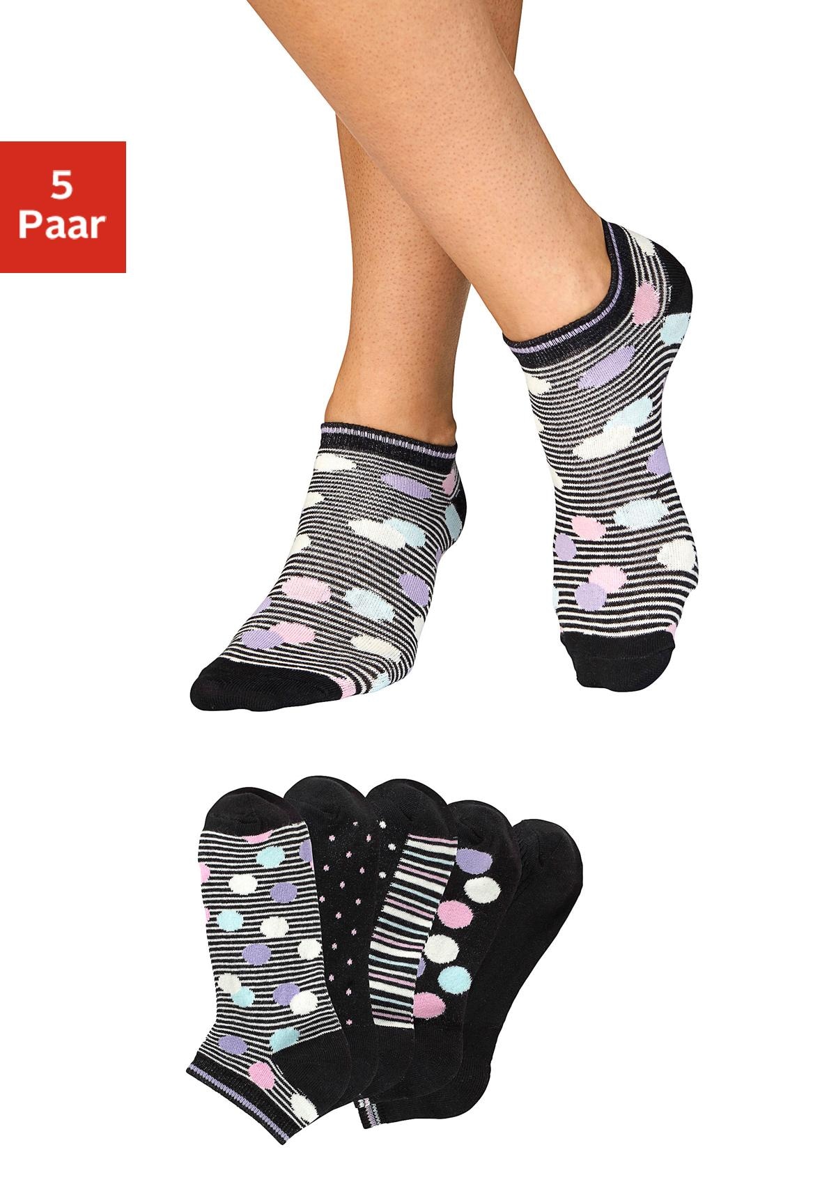 Bench. Sneakersocken, (Set, 5 Paar), gestreift online Jelmoli-Versand shoppen gepunktet bei Schweiz und