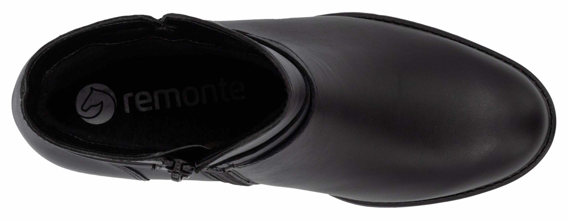 Remonte Stiefelette, Blockabsatz, Herbstmode, Businessschuh mit Innenreissverschluss