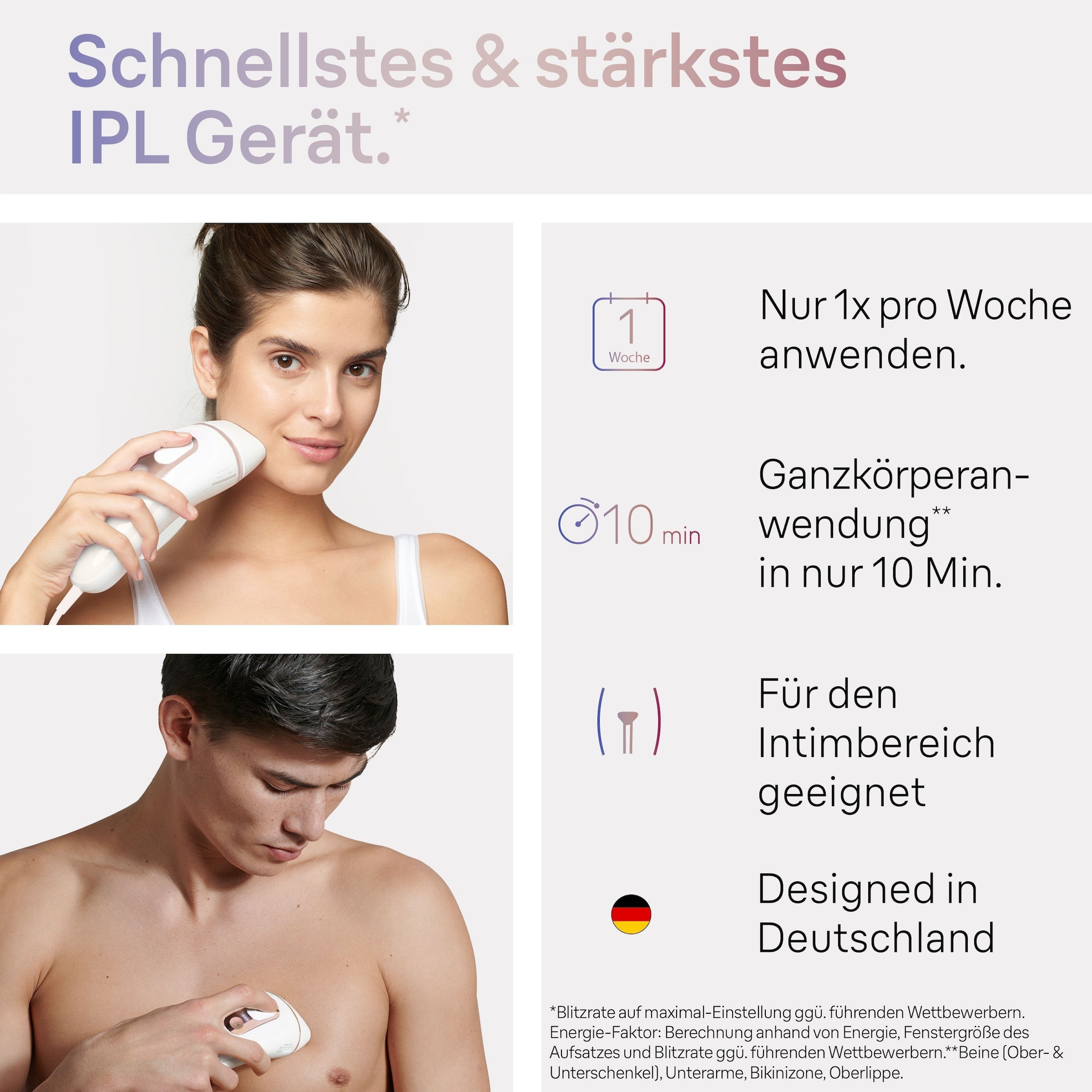 Braun IPL-Haarentferner »Smart Skin i·expert PL7147«, 2 Aufsätze für Gesicht & Körper, Venus Rasierer & Aufbewahrungstasche