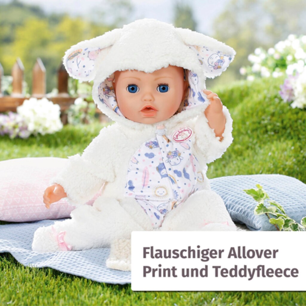 Baby Annabell Puppenkleidung »Kuschelanzug Schaf, 43 cm«