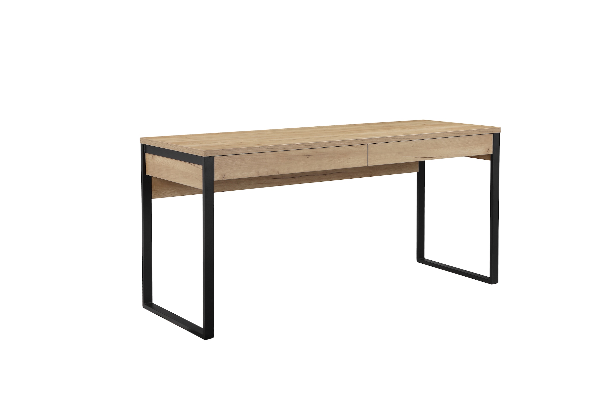 Places of Style Schreibtisch »Moid, Computertisch im modernen Design,«, Breite 120/140/160 cm, mit Metallbeinen & Schublade