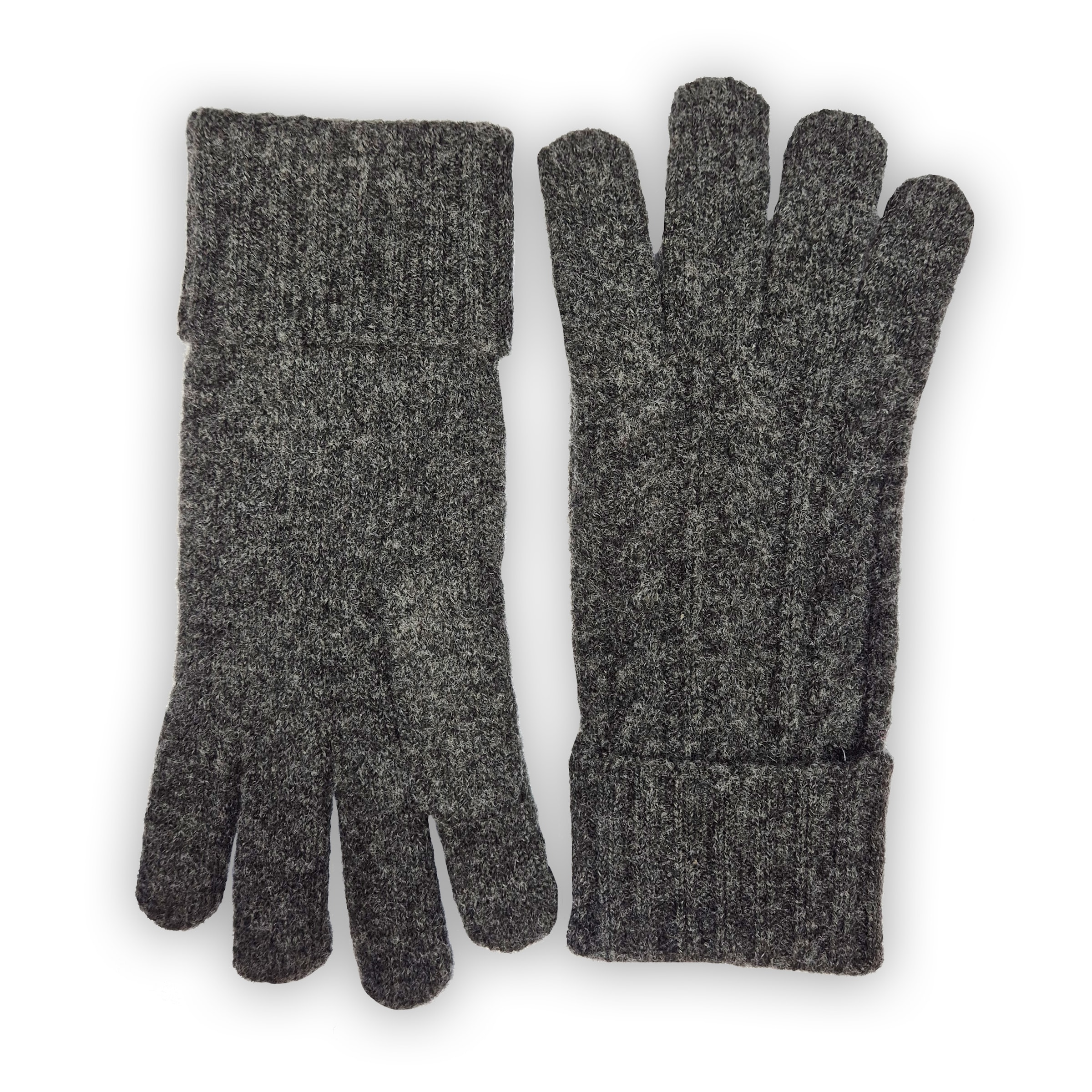 Capelli New York Strickhandschuhe 1 Paar, mit Zopfstrickmuster, Feinstrick, breiter Umschlag, wärmend