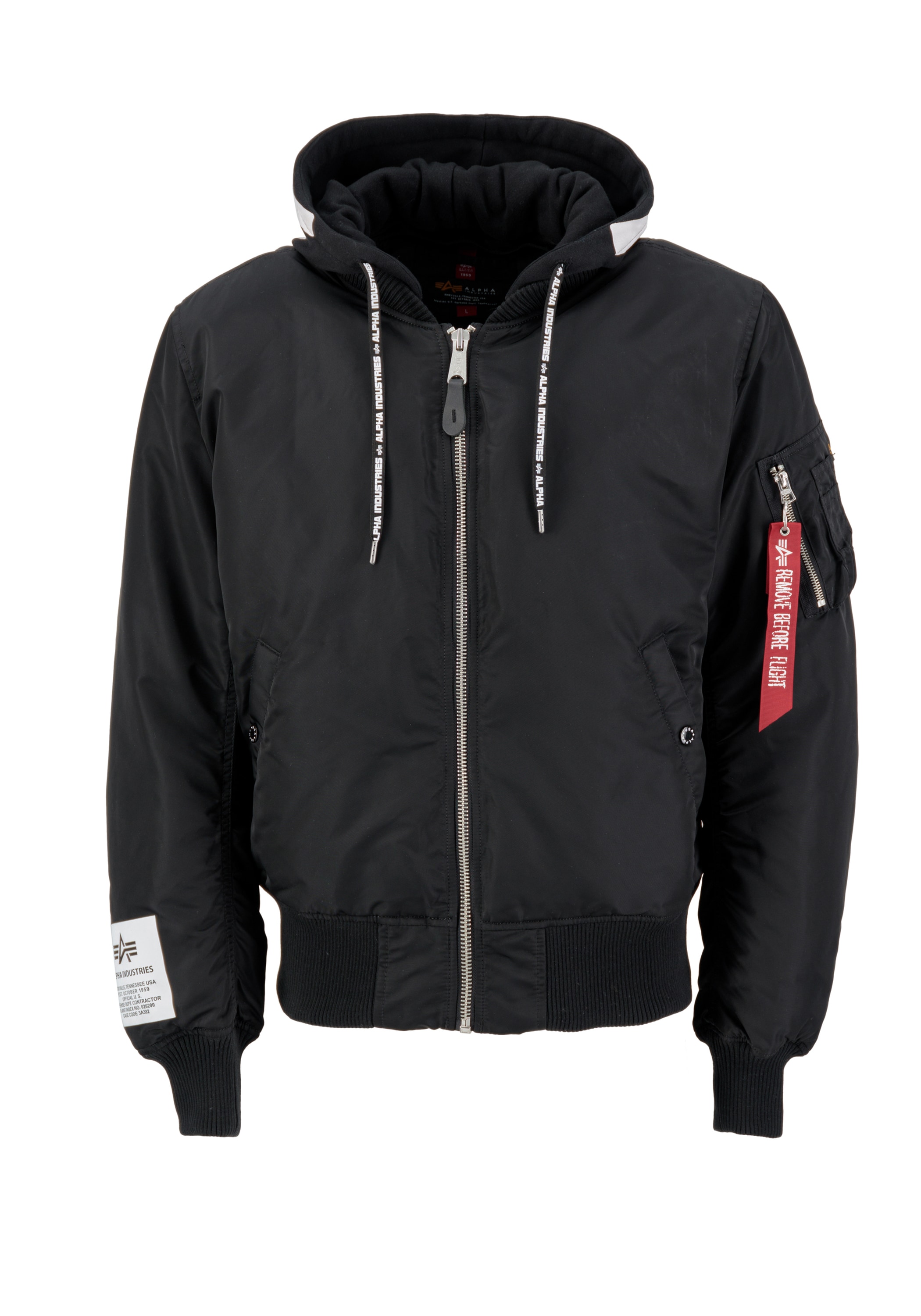 Alpha Industries Bomberjacke »MA-1 Zip Hood Print Bomberjacke«