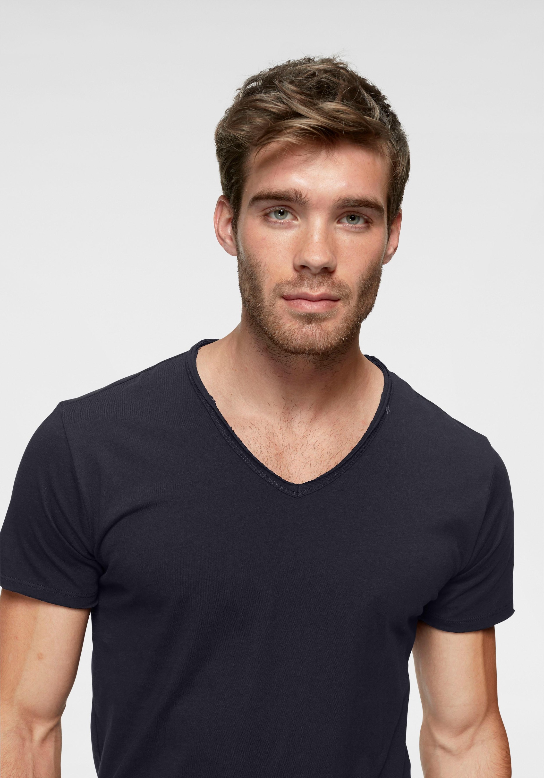 | Replay offenen Kanten online shoppen T-Shirt, Jelmoli-Versand