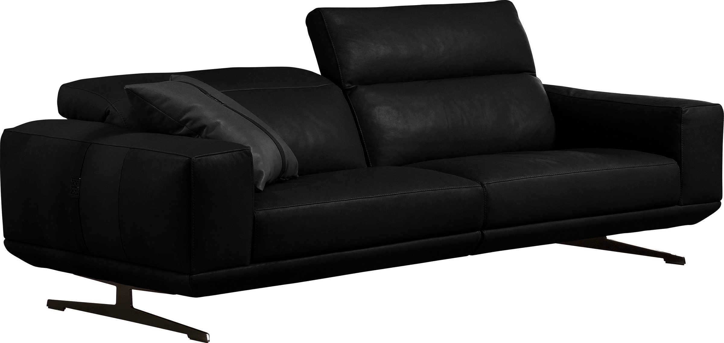 Egoitaliano 2,5-Sitzer »Gloria, super bequem und hochwertige Verarbeitung, edles Design«, beidseitig verstellbare Rückenelemente, mit Metallfüssen