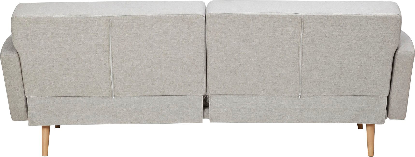 SalesFever Schlafsofa »Malmö - Komfortabler 2,5-Sitzer inklusive Zierkissen«, mit Schlaffunktion, Breite 214 cm