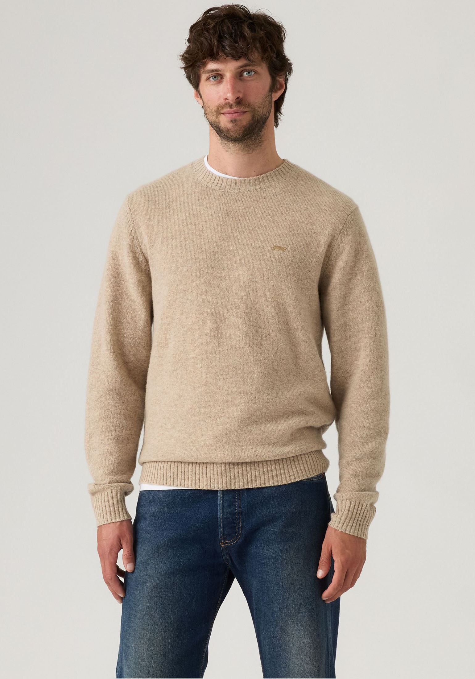 Levi's® Wollpullover »ORIGINAL HM SWEATER« klassische Rundhalsform