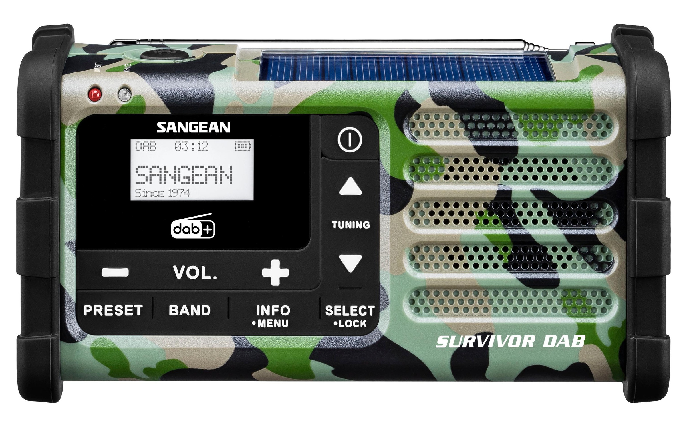 Sangean Digitalradio (DAB+) »Survivor DAB Camouflage«, (Digitalradio (DAB+)-FM-Tuner)