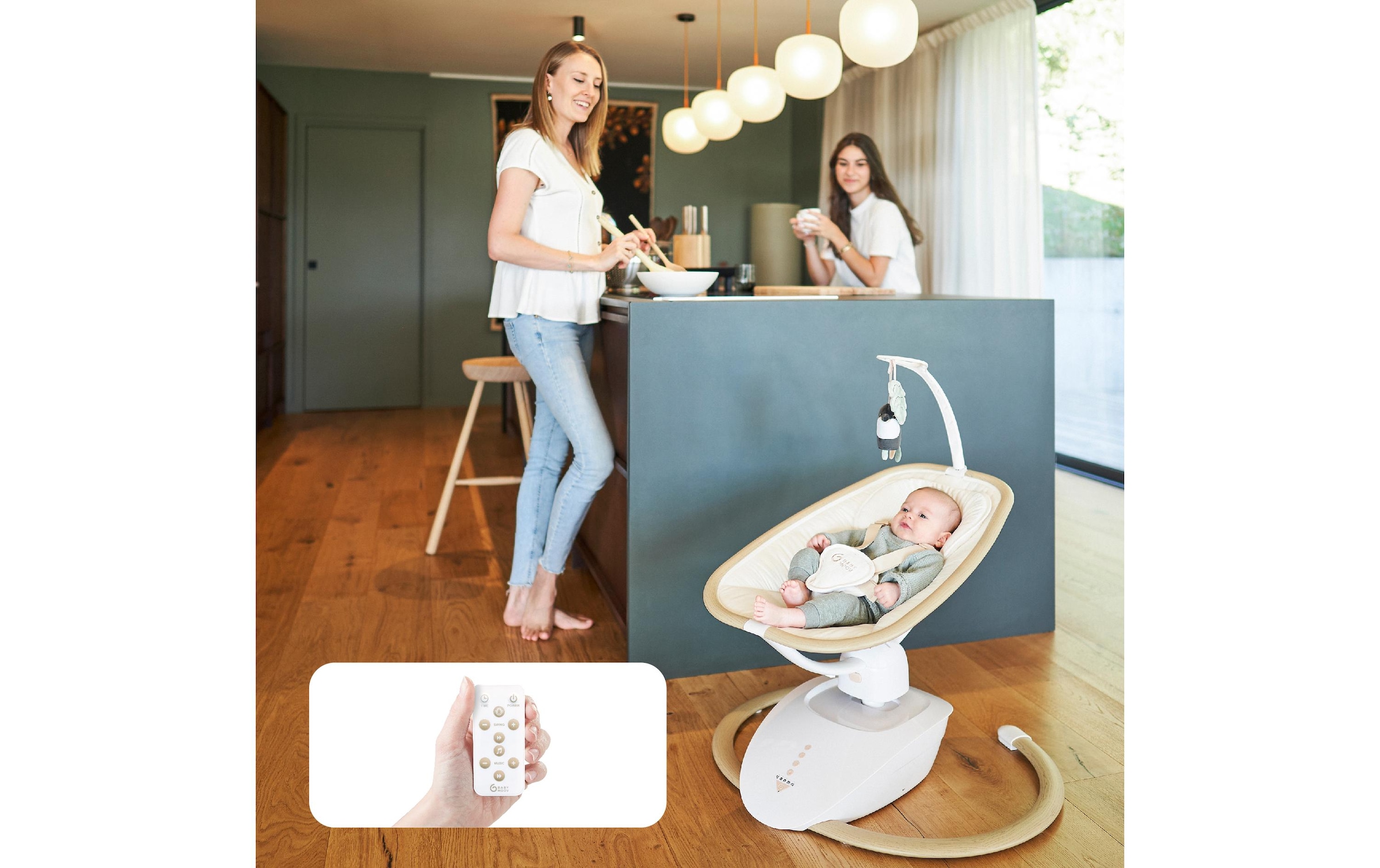 BABYMOOV Babyschaukel »Swoon Hoop Sand«