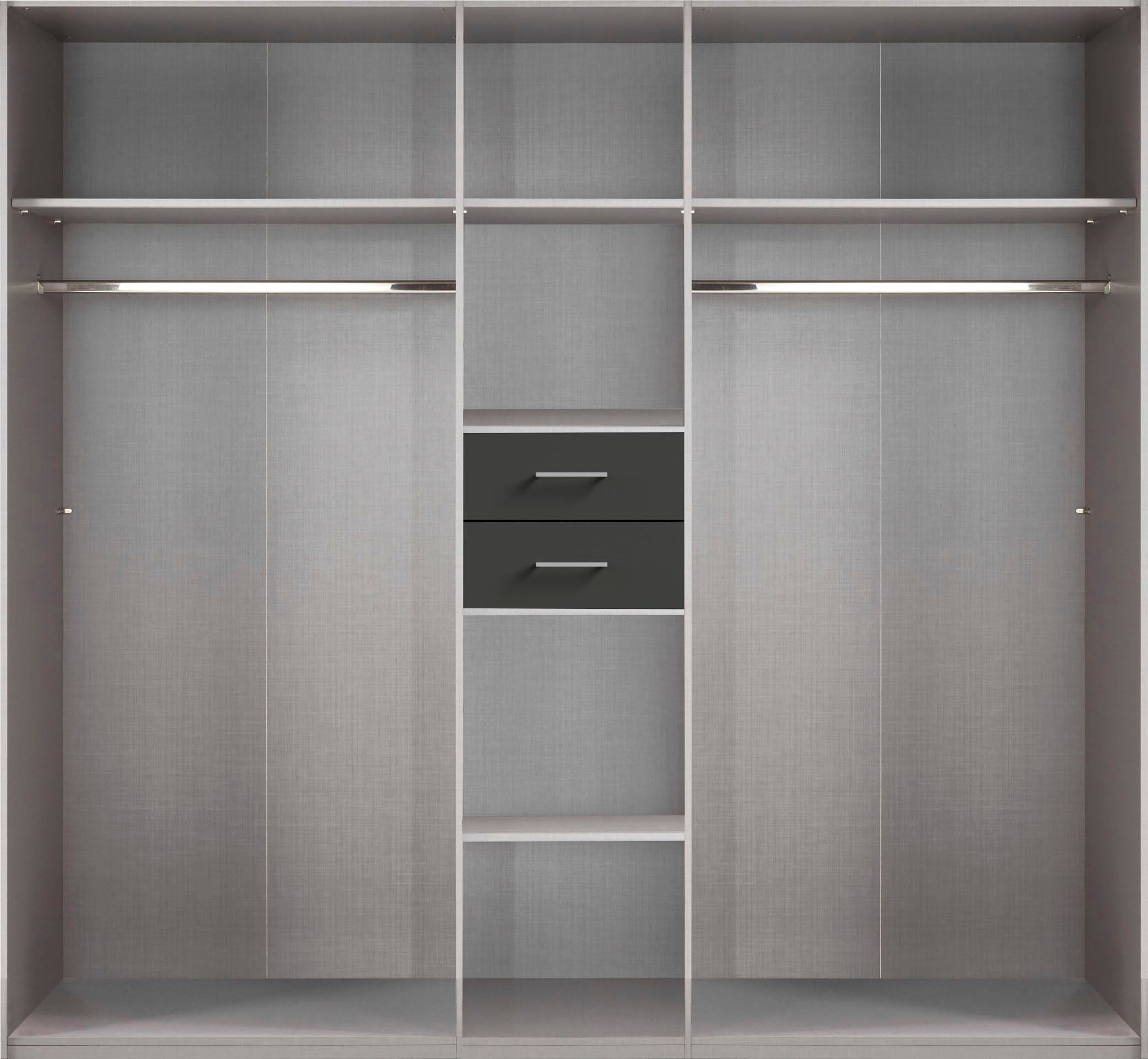 Wimex Kleiderschrank »Diver Drehtürenschrank mit Spiegel, 180, 225 o. 270cm breit«, Bestseller Schlafzimmerschrank wahlweise 3 Innenausstattungen