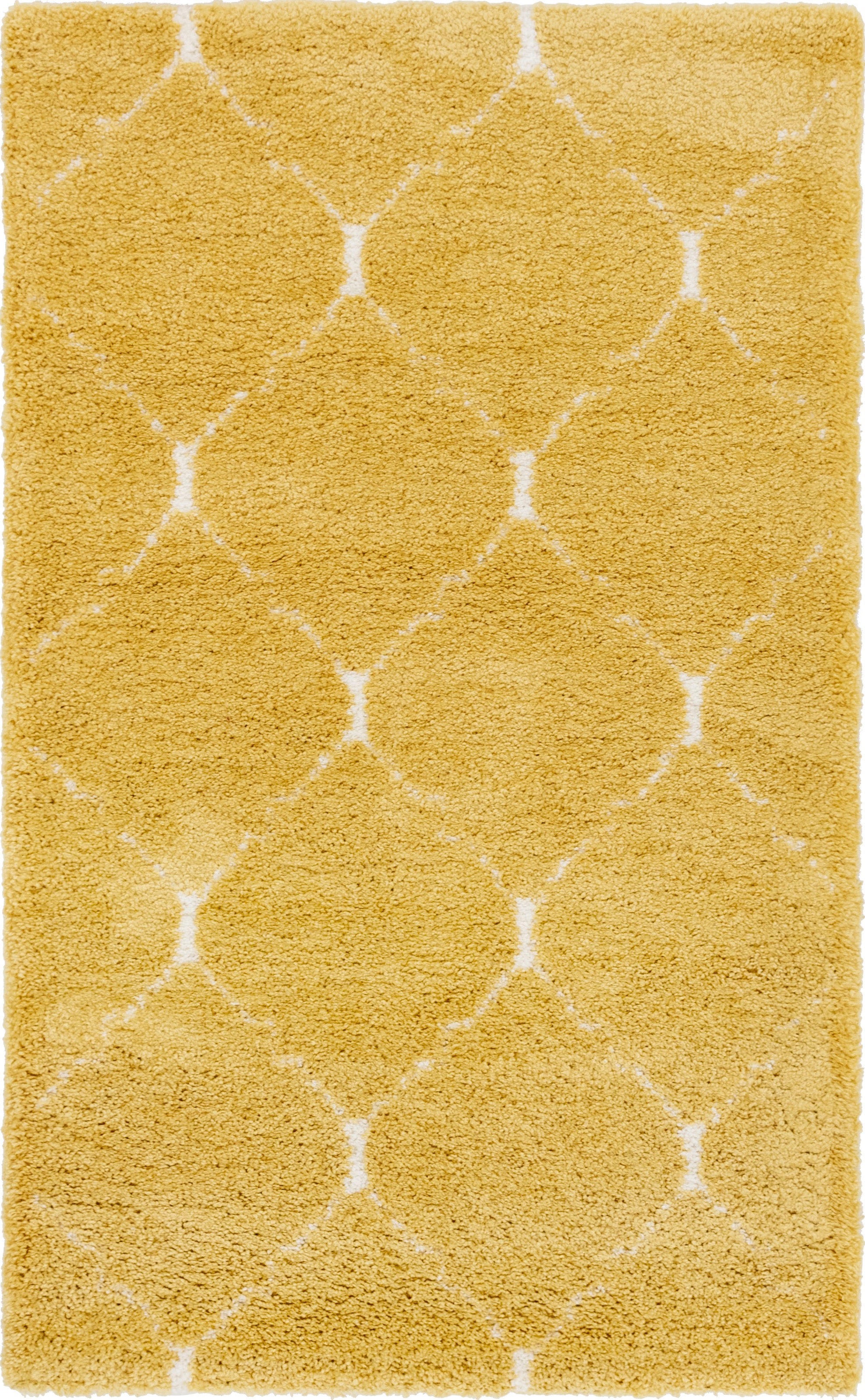 Myflair Möbel & Accessoires Hochflor-Teppich »Temara Shag Lagerräumung«, rechteckig, 51 mm Höhe, gewebt, Rauten Design, weich & kuschelig