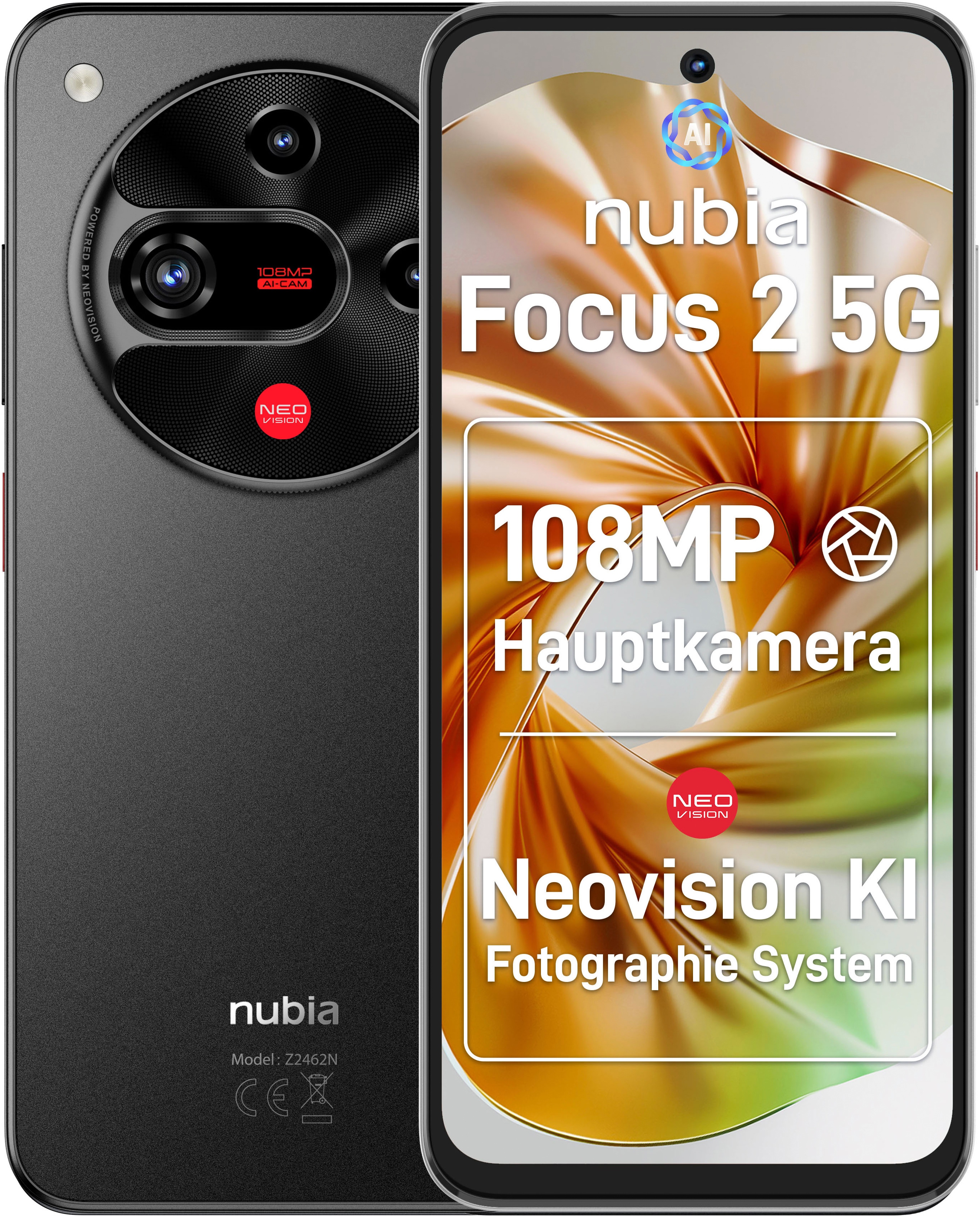 Nubia Smartphone "nubia Focus 2 5G" schwarz