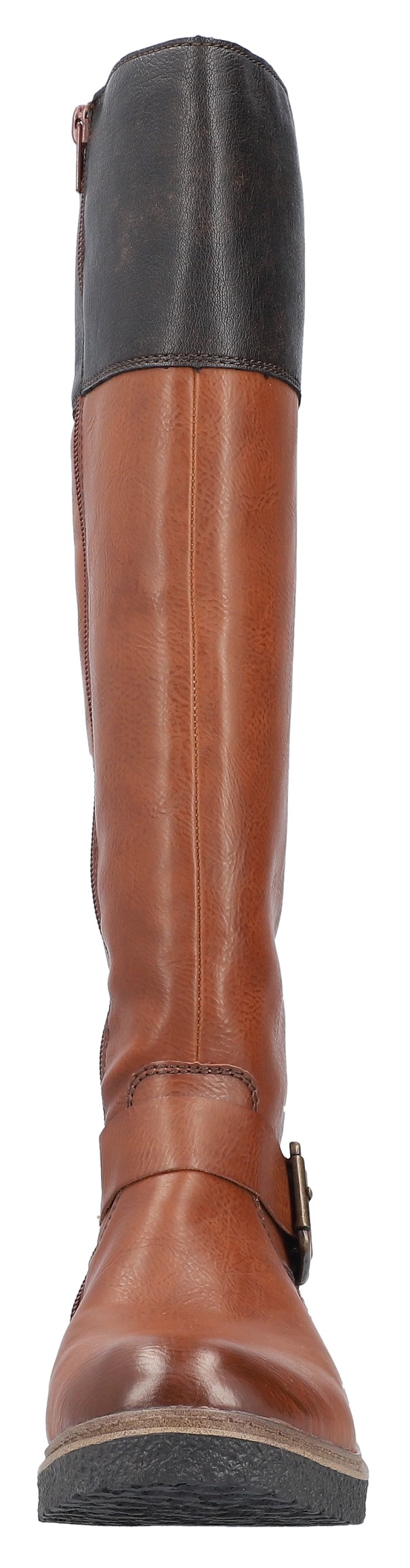 Rieker Winterstiefel, Langschaftstiefel, TEX-Membran, Blockabsatz, Innenreissverschluss