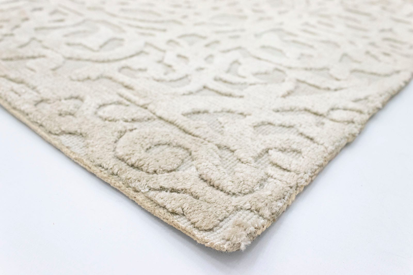 morgenland Teppich »Designer Teppich handgewebt beige«, quadratisch, Viskose