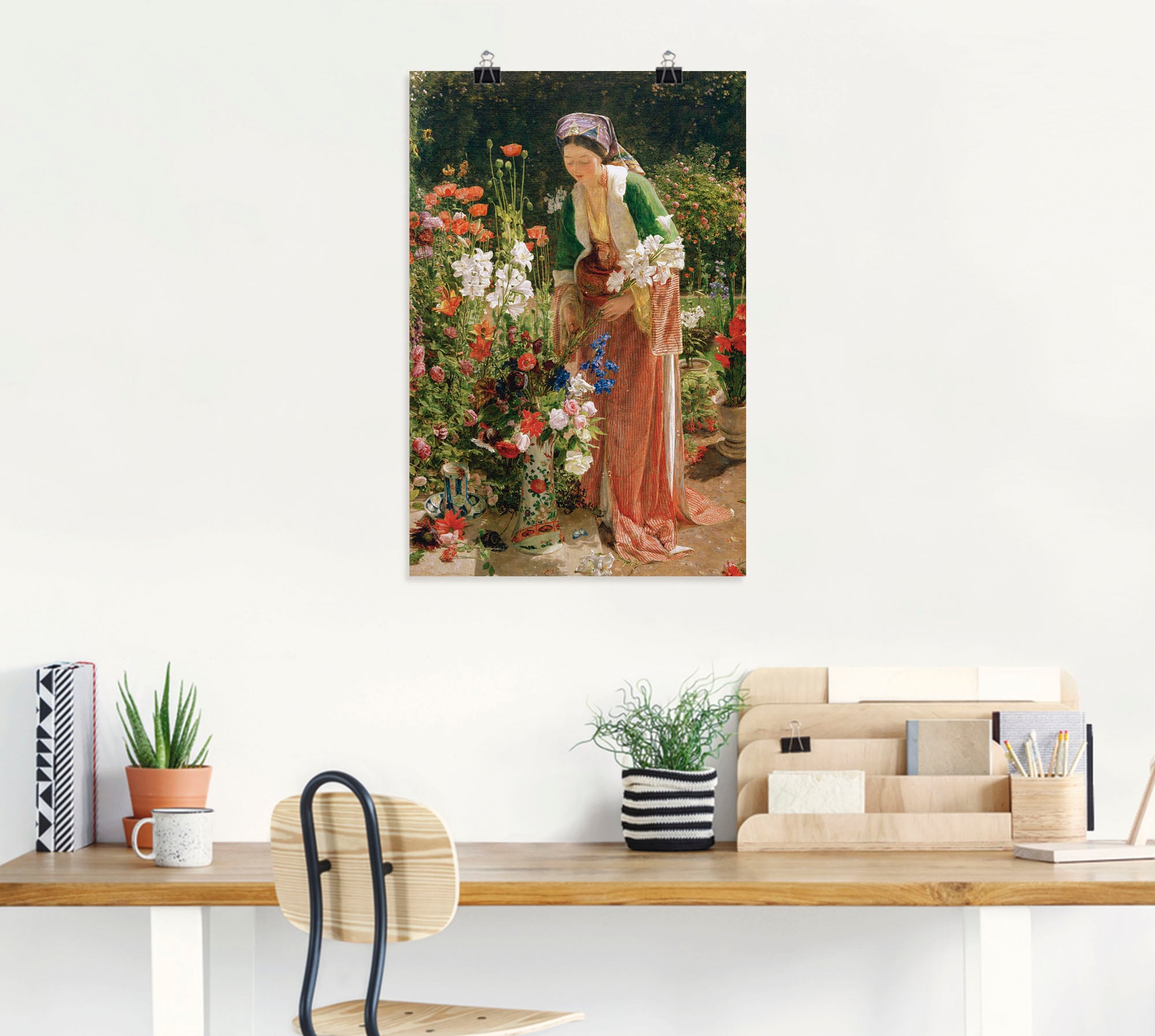 Artland Kunstdruck »Im Garten des Beis«, Bilder von Frauen, (1 St.), als Alubild, Leinwandbild, Wandaufkleber oder Poster in versch. Grössen