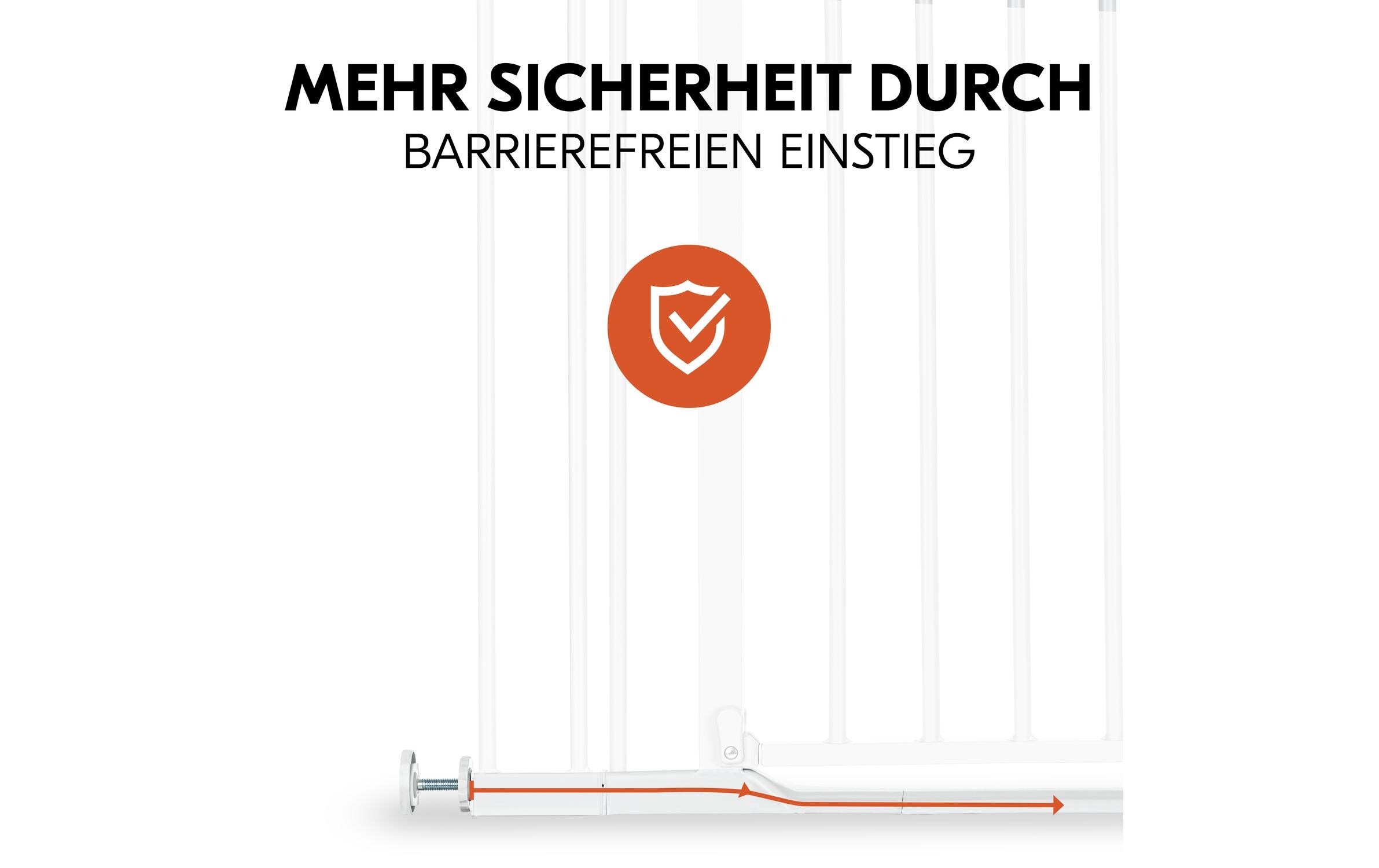 Hauck Türschutzgitter »Clear Step Autoclose 2 9 cm Weiss«