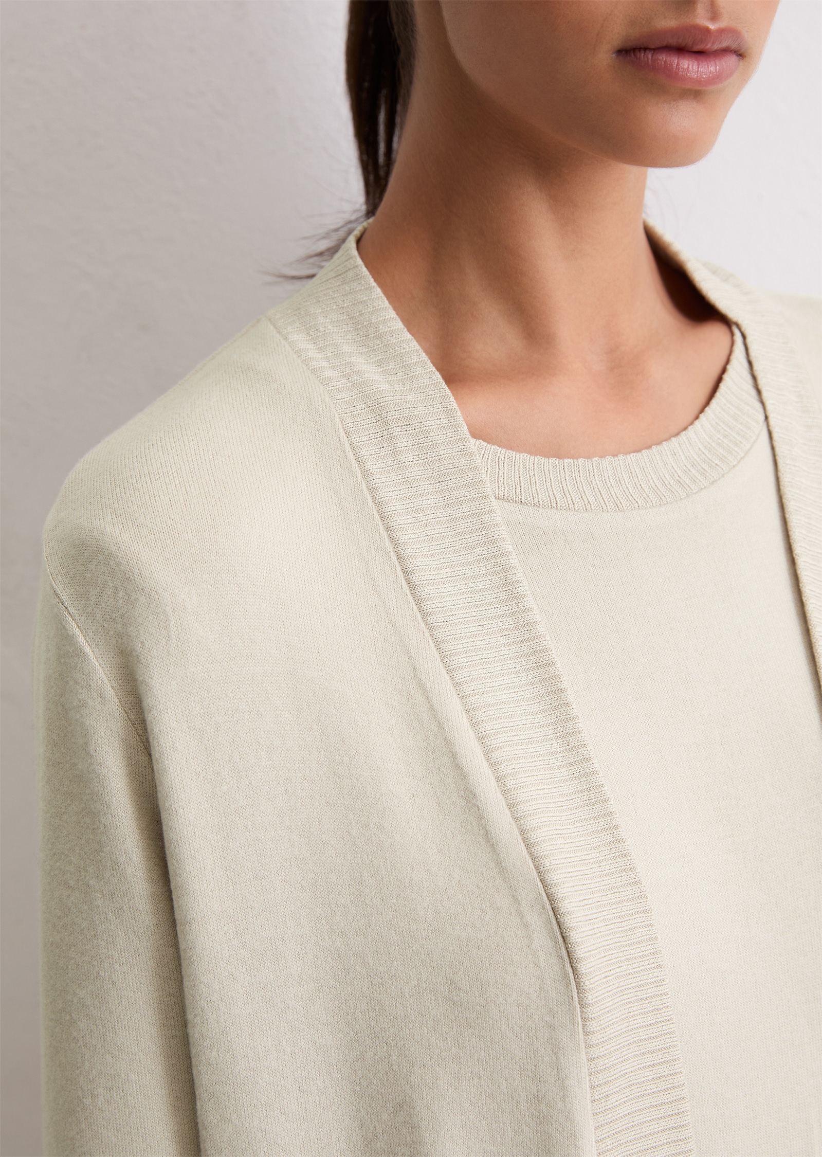 Marc O'Polo Cardigan »Soft Knit«, Langarm, ohne Verschluss, Feinstrick
