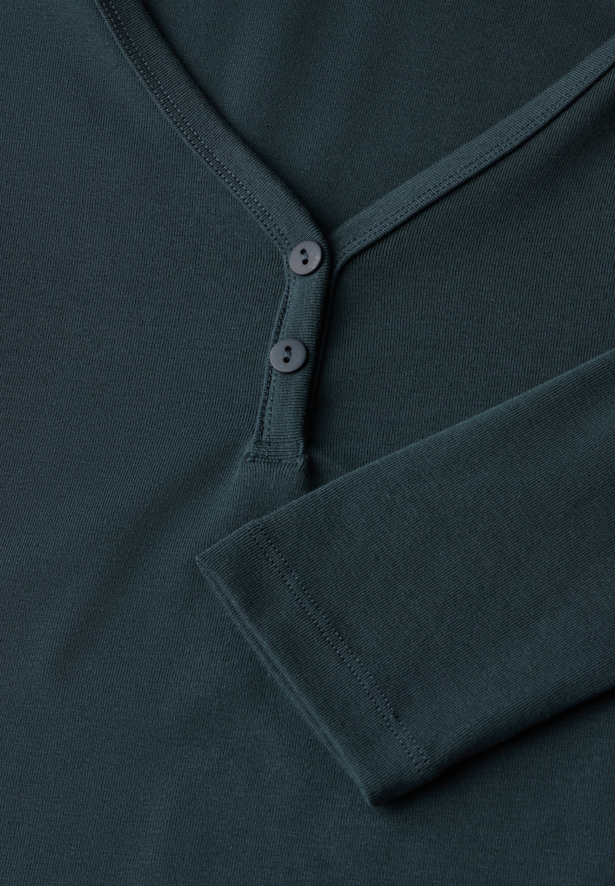 STREET ONE Langarmshirt, mit Knopfdetail