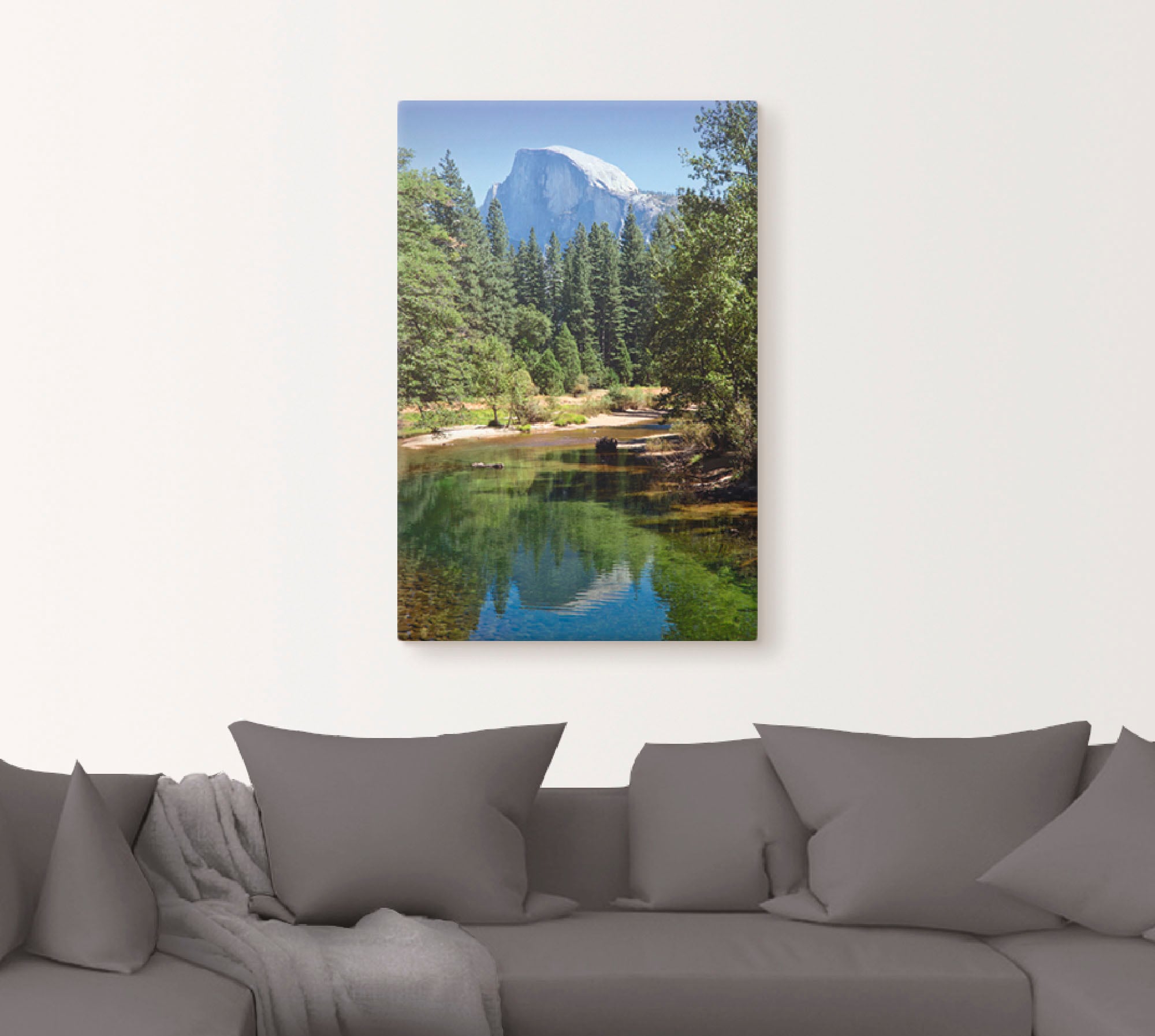 Artland Wandbild »Yosemite Valley Half Dome River of Mercy«, Gewässer ...