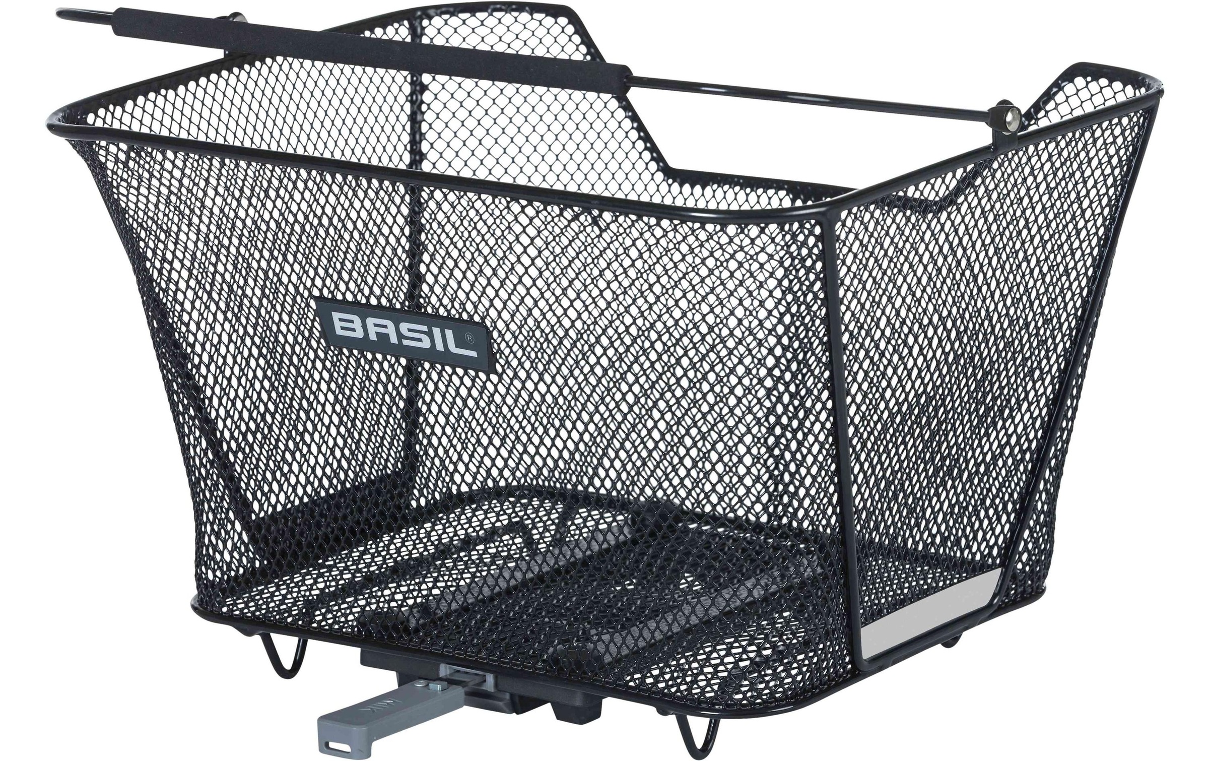 Wiltec Fahrradkorb Vorne 32,5x24x26,5cm - Abnehmbarer Stahlkorb Für Lenker