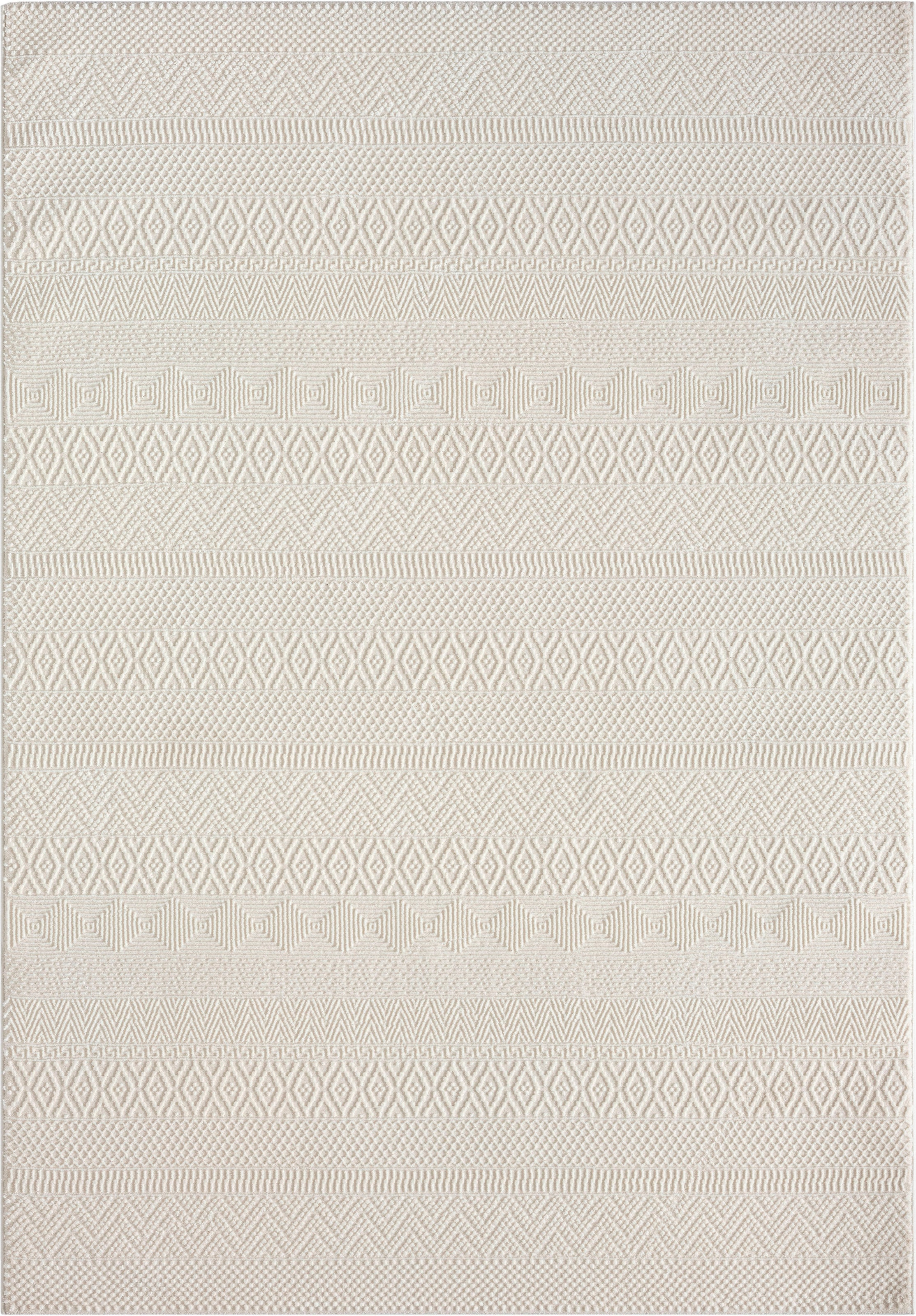❤ merinos Teppich »Sign 1901«, rechteckig, Hoch Tief Struktur, Raute, 100%  recyceltem Polyester, Wohnzimmer bestellen im Jelmoli-Online Shop