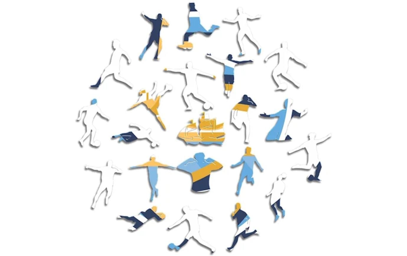 Puzzle »Iconic Man City FC – Logo«, Holzart: Birke (Herkunftsland: China)
