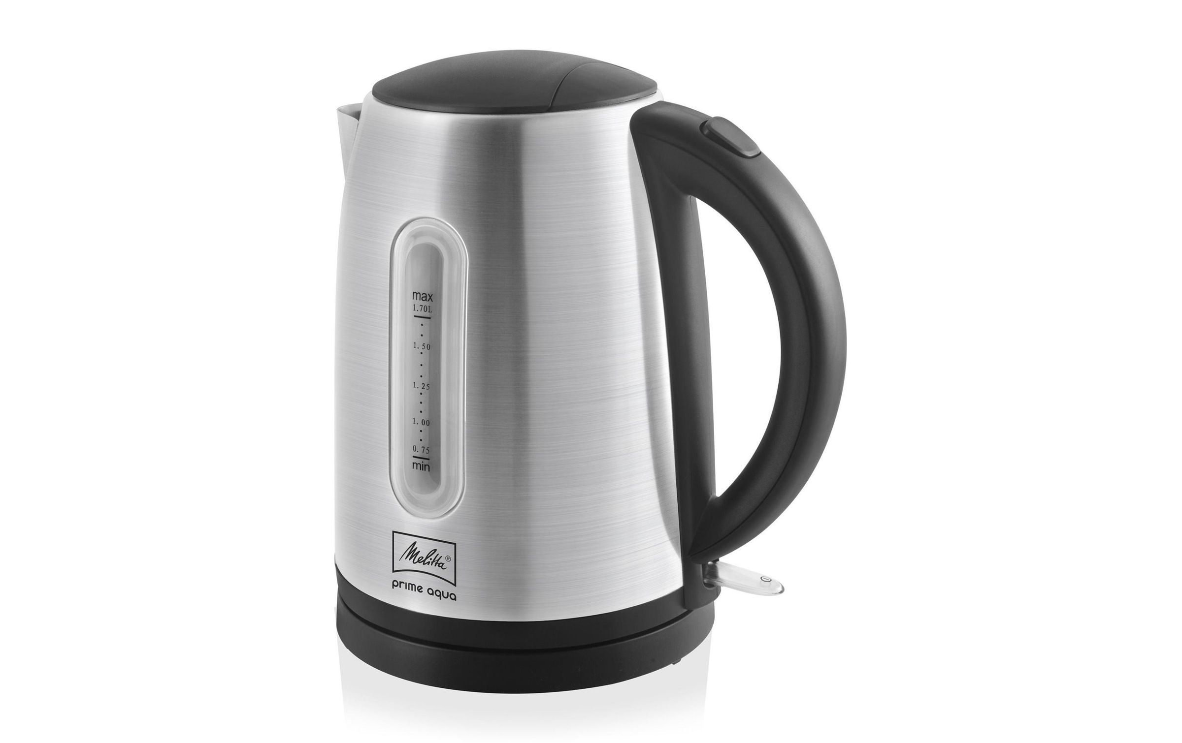 Melitta, Wasserkocher »Prime Aqua« 1,7 l 2200 W, schwarz, Einheitsgröße, Wasserkocher