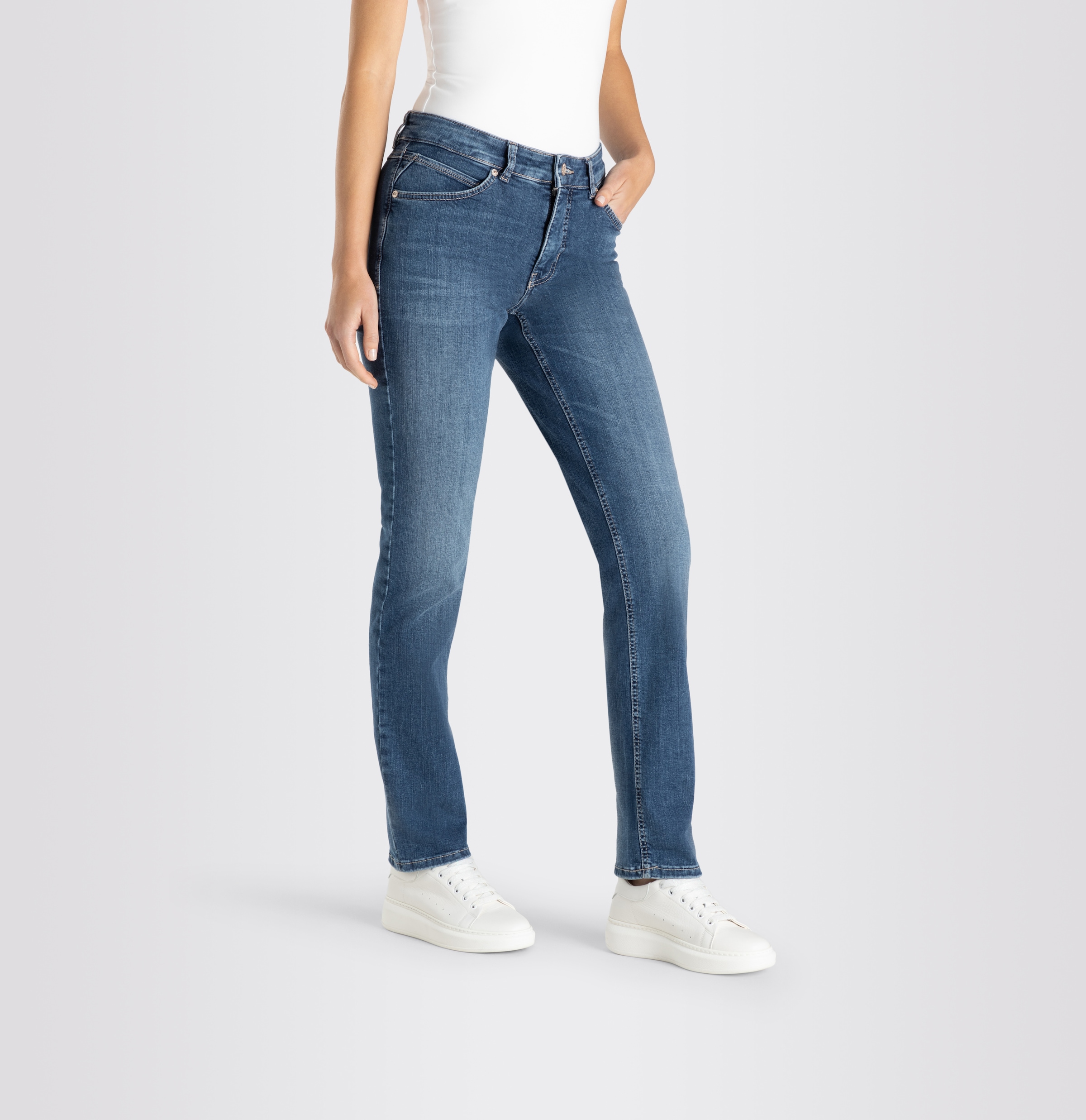 MAC Stretch-Jeans »Melanie«, Gerade geschnitten