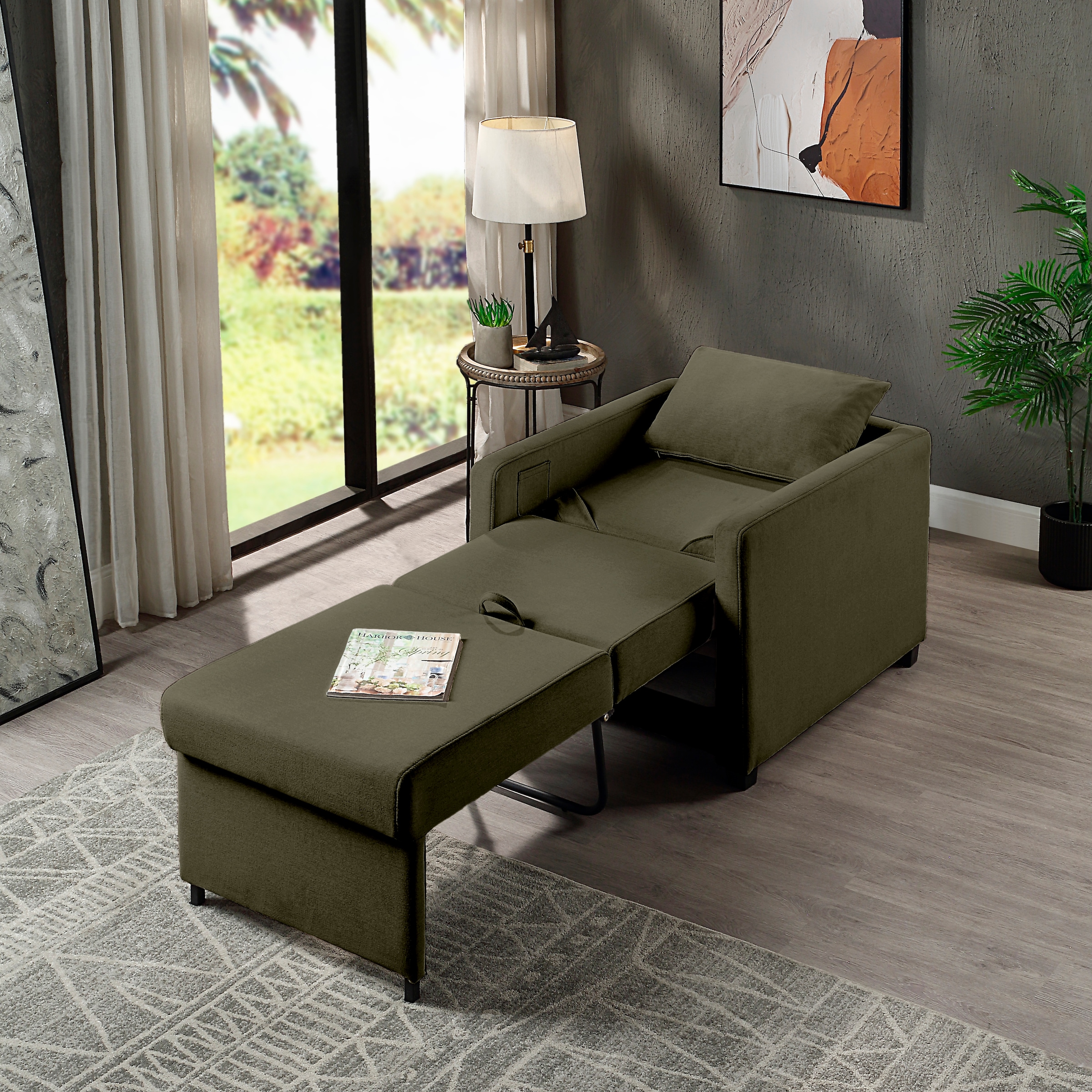 ATLANTIC home collection Relaxsessel »Jerry«, mit Bettfunktion, als Gästebett und inkl. Kissen