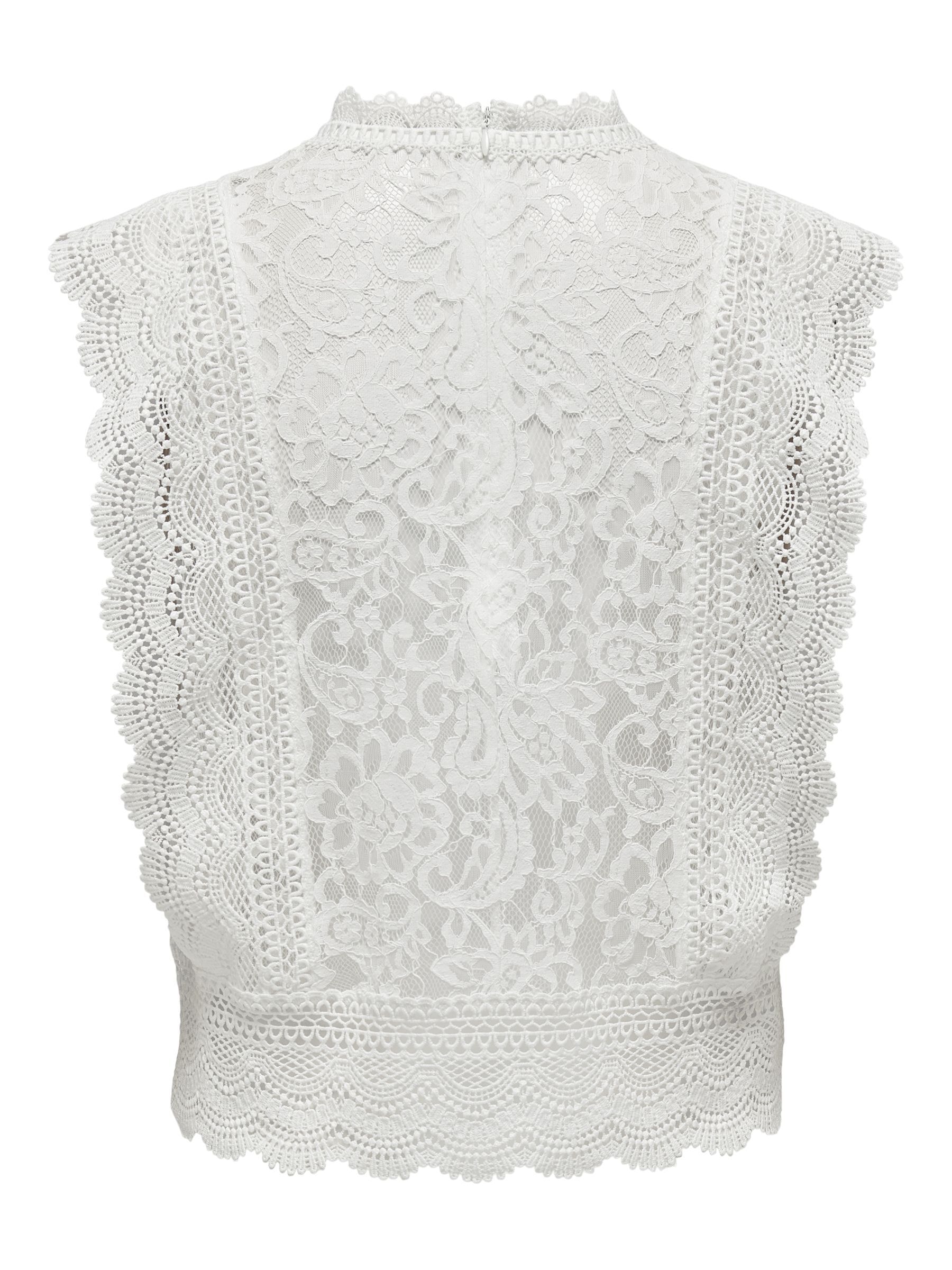 ONLY Spitzenshirt »ONLKARO S/L LACE TOP NOOS WVN«