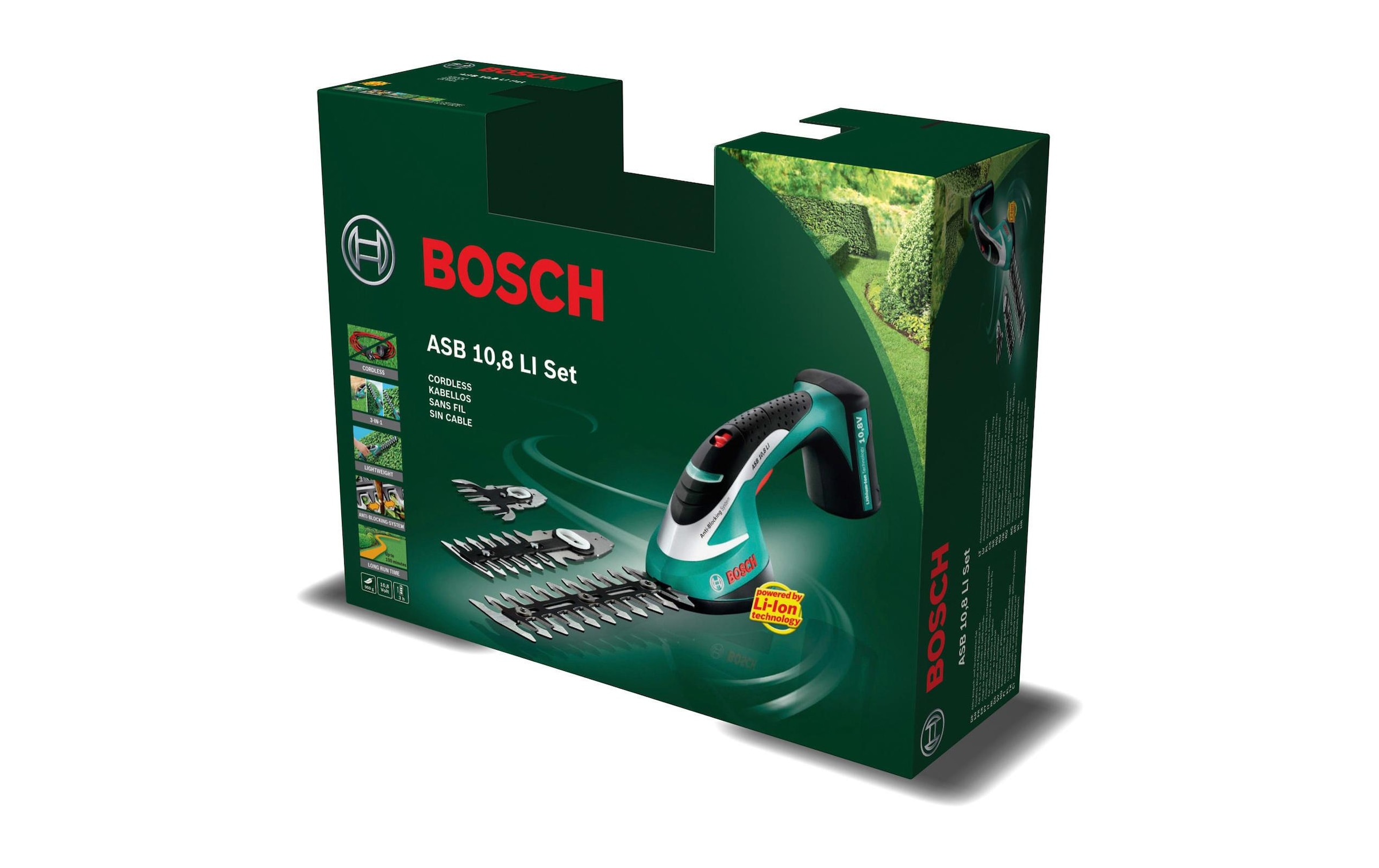 BOSCH Akku-Strauchschere »Bosch Akku-Strauchschere ASB 10.8 LI Set«