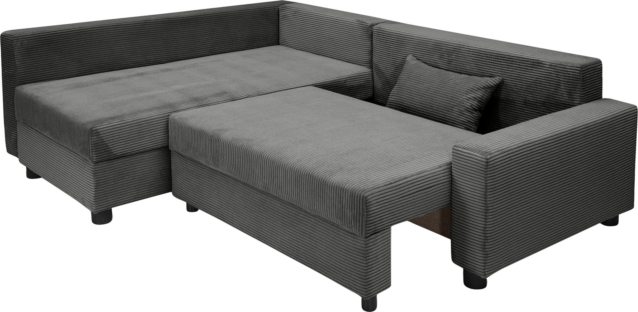 COLLECTION AB Ecksofa »30 Jahre Jubiläums-Modell Parma L-Form«, mit Schlaffunktion und Bettkasten, inklusive Kissen, Bonellfederkern