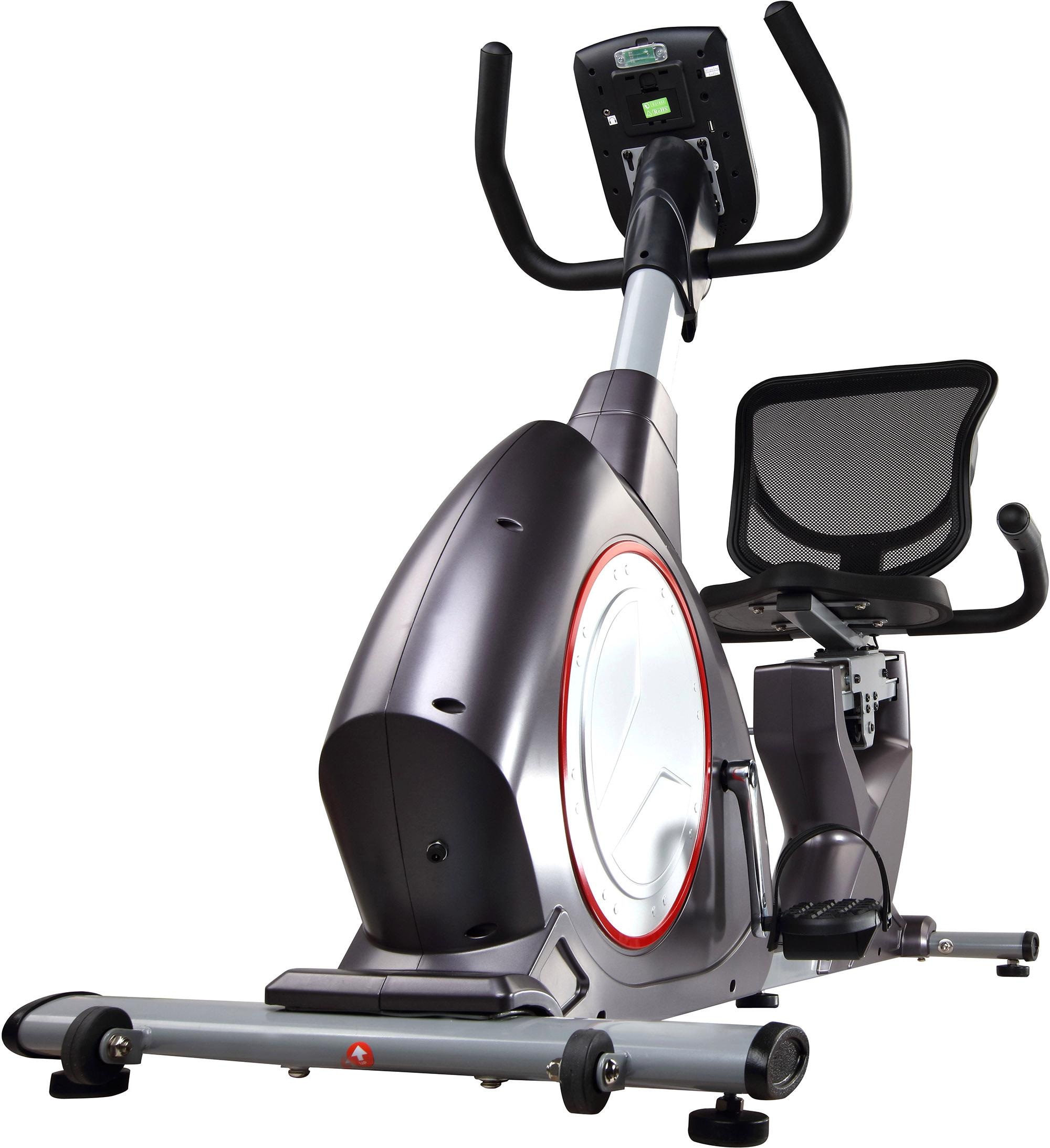 body coach Liege-Ergometer, (mit Tablet-Halterung und integr. Lautsprechern), Schwungmasse ca. 15 kg, 10 Widerstandsstufen