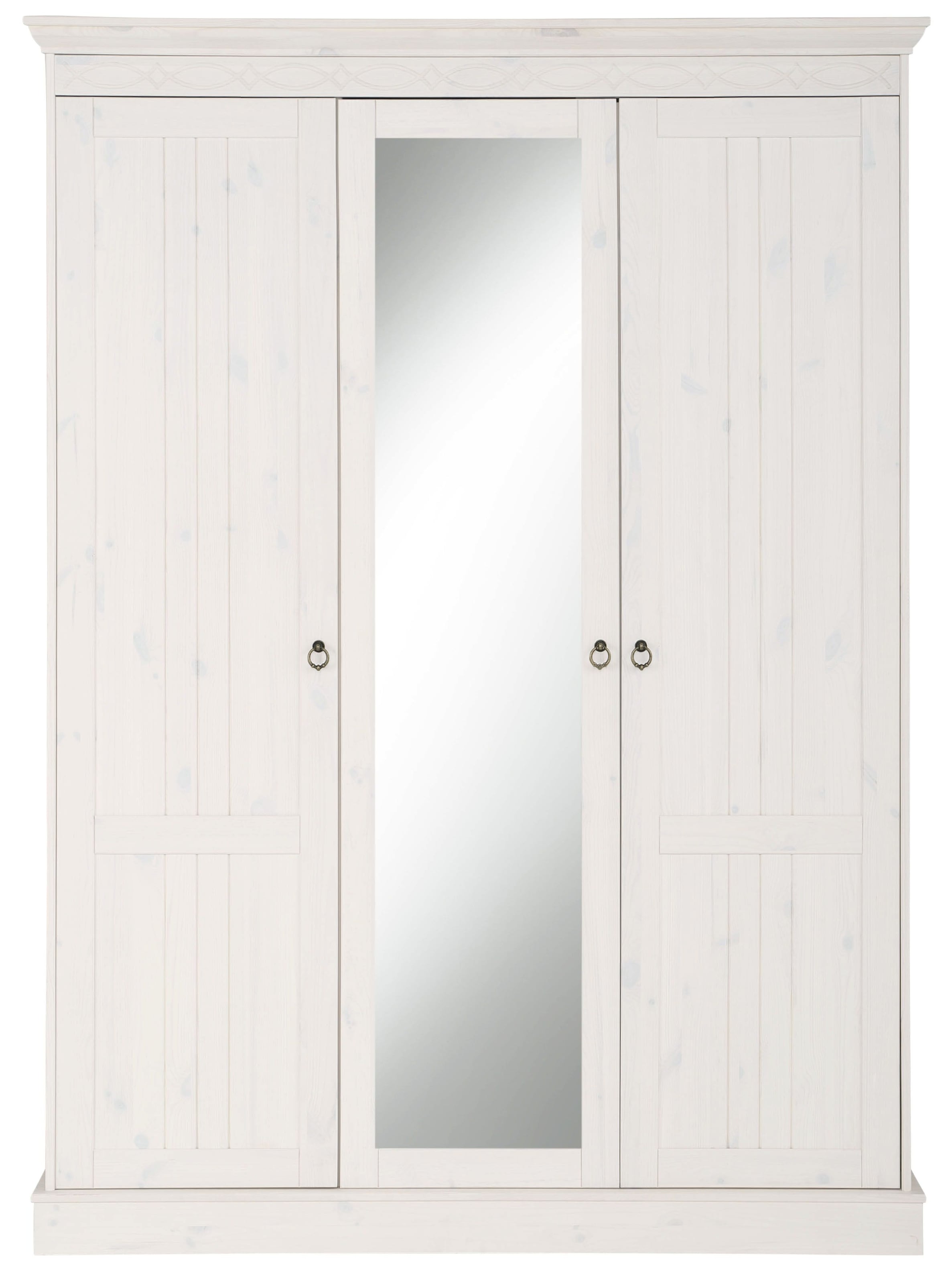 Home affaire Drehtürenschrank »Indra«, (3 Breiten: 100/145/233 cm H/T ca.187/54 cm), aus massiver Kiefer, mit Spiegel bei der 3- und 5trg.Variante