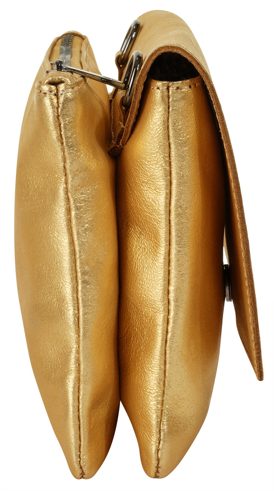 Cluty Umhängetasche, echt Leder, Made in Italy