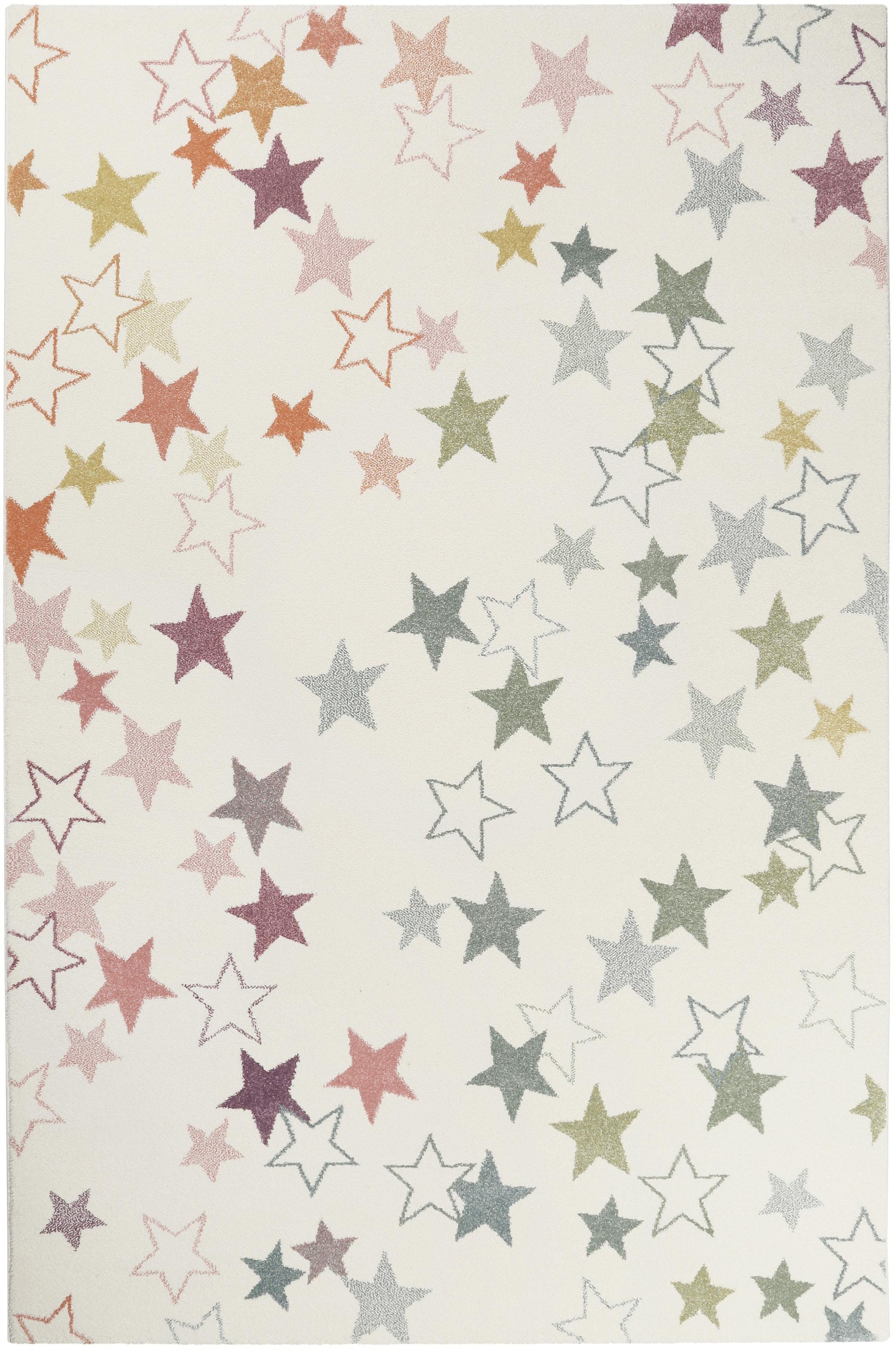 Esprit Kinderteppich "Esterya ESP-4636" rechteckig 13 mm Höhe Sterne Design, Kurzflor