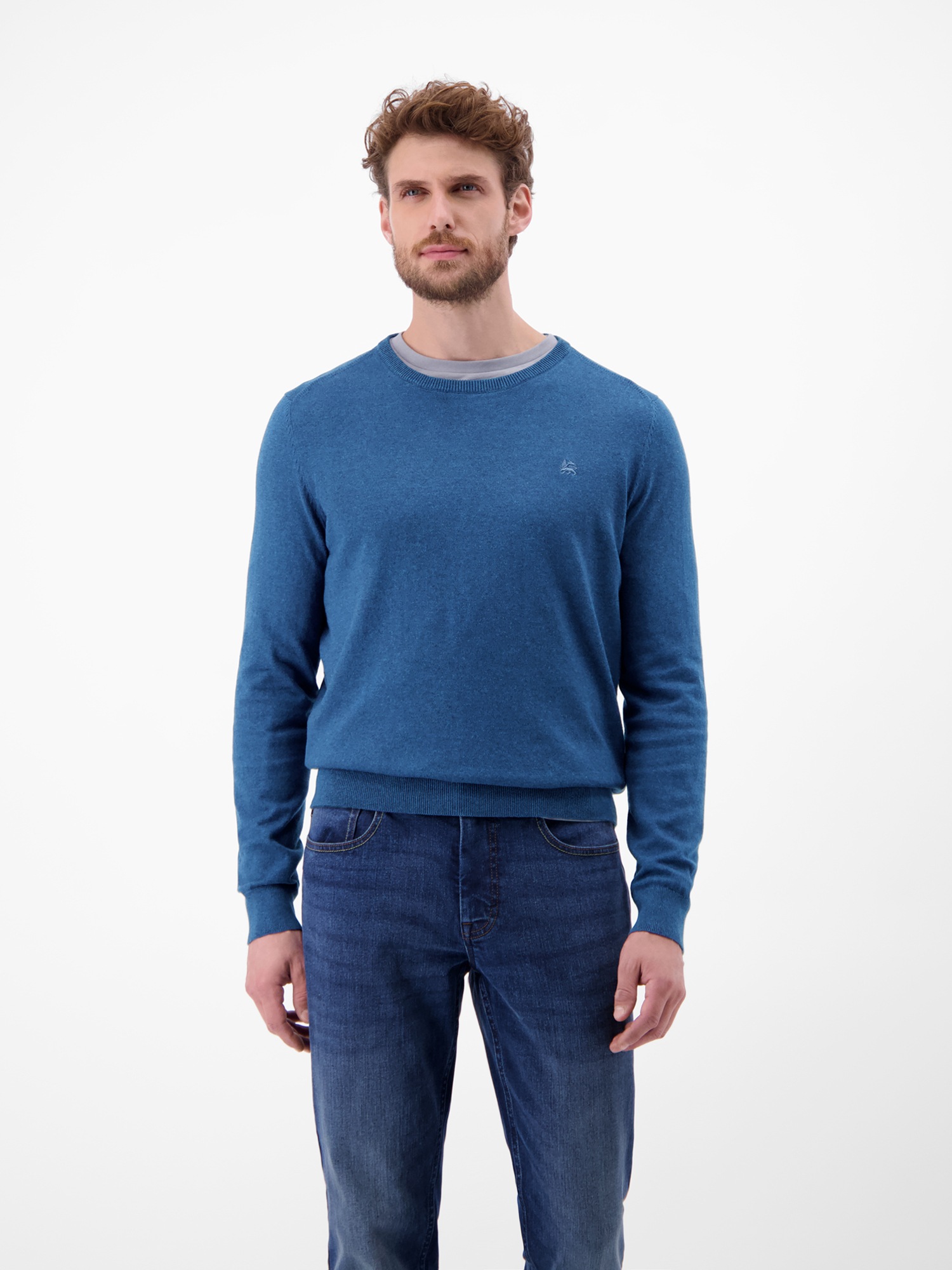 LERROS Strickpullover "Herren Basic Strickpullover"