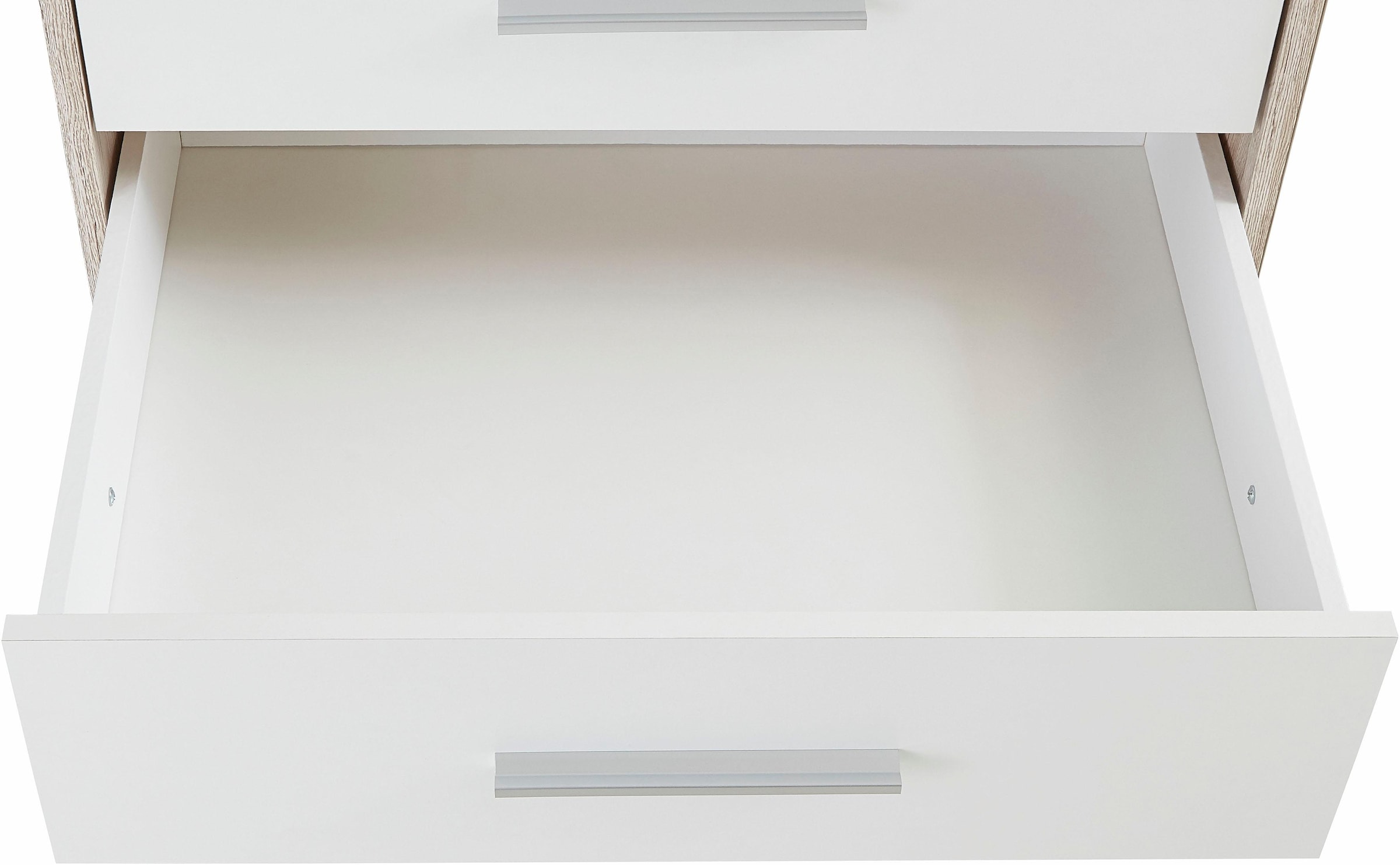 FORTE Kleiderschrank »Jupiter, Made in Europe, mit Schubladen«, (Masse (T/H): 60/200 cm), Stauraum, 2 Breiten, 4 Farben, Schubladen, variable Einlegeböden