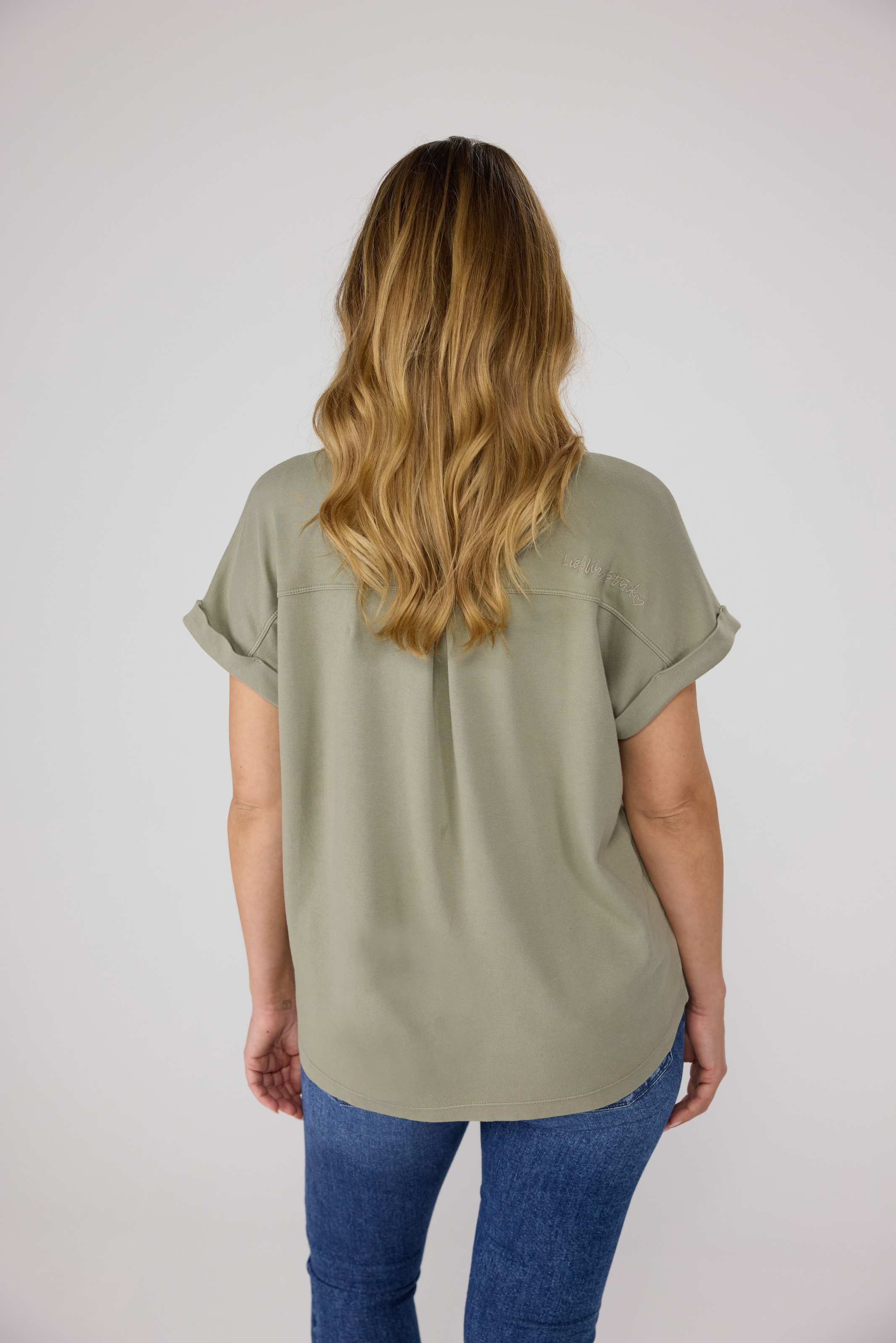 Lieblingsstück Rundhalsshirt »CamilaEp«, mit Logostickerei