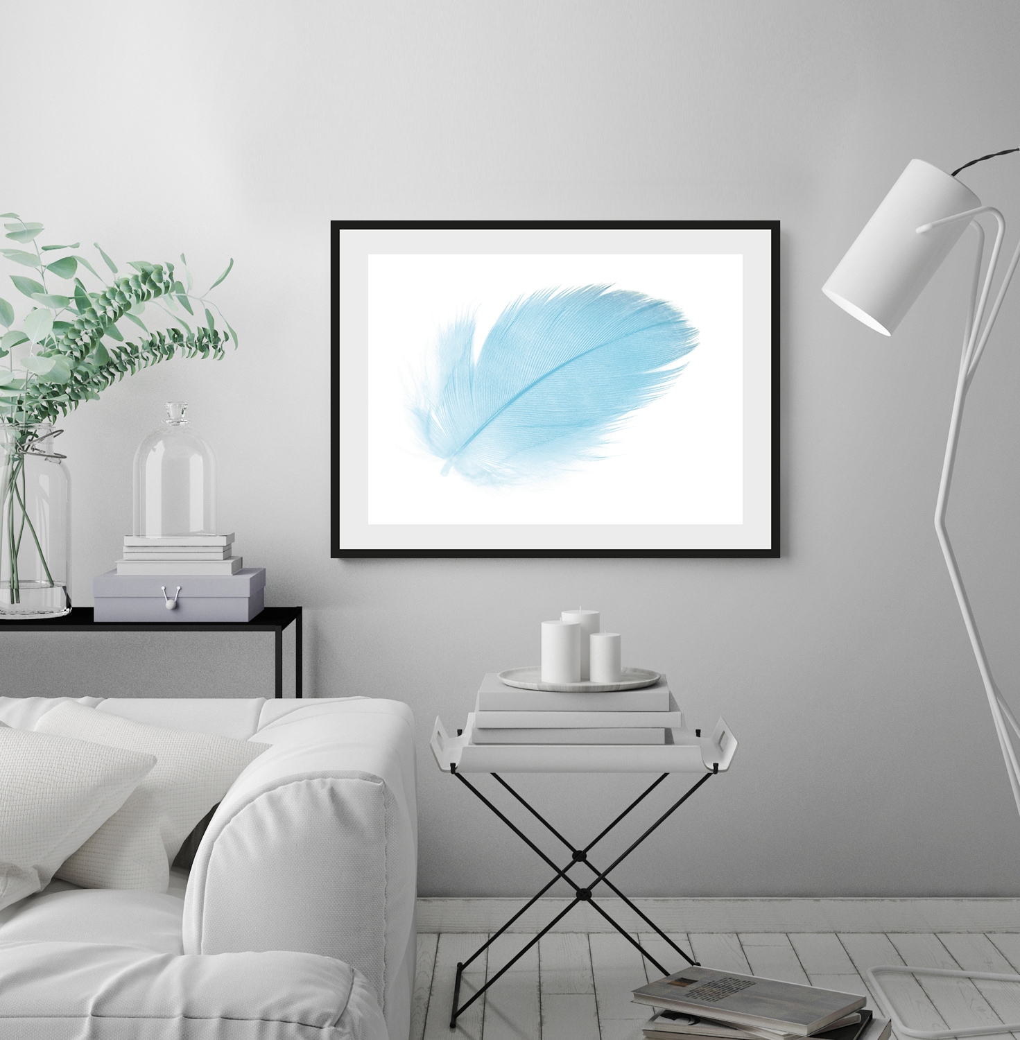 queence Bild "Insa" Federn  Kunst