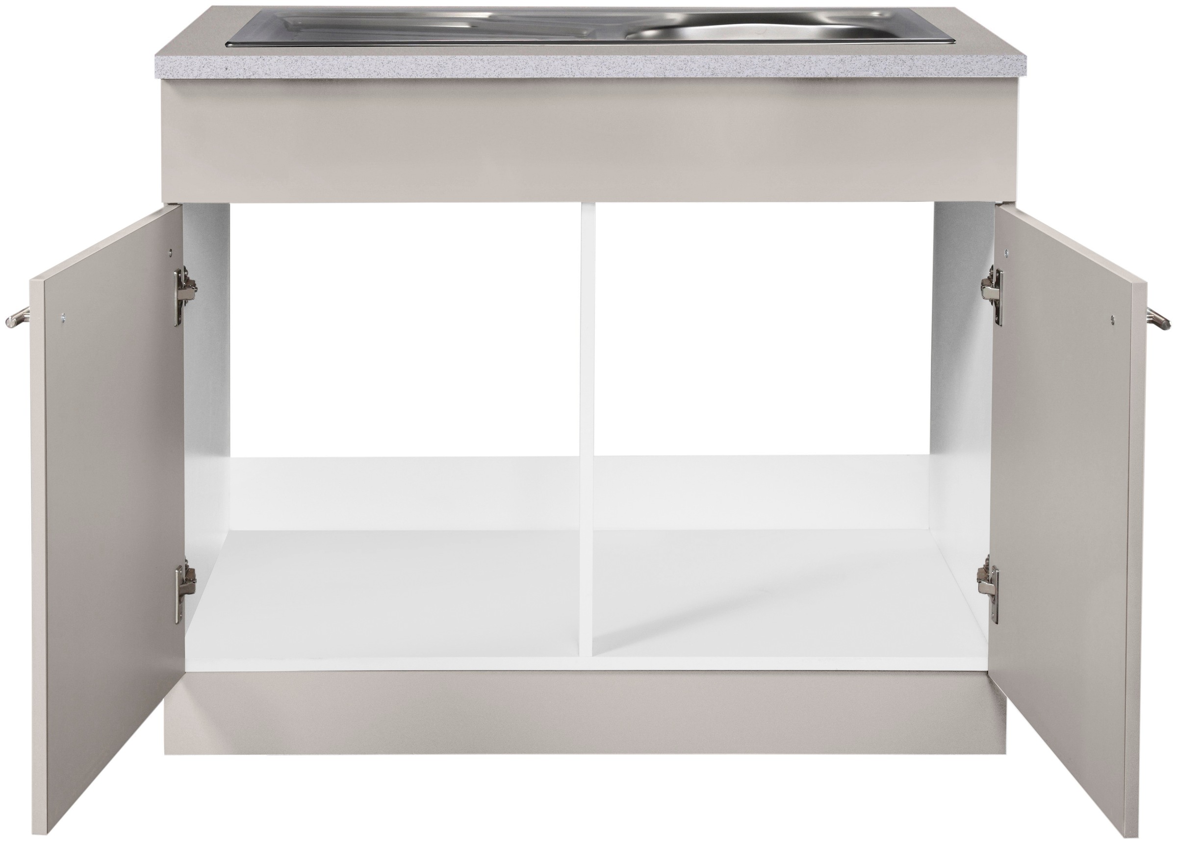 wiho Küchen Spülenschrank »Chicago«, 100 cm breit, inkl. Einbauspüle aus Edelstahl