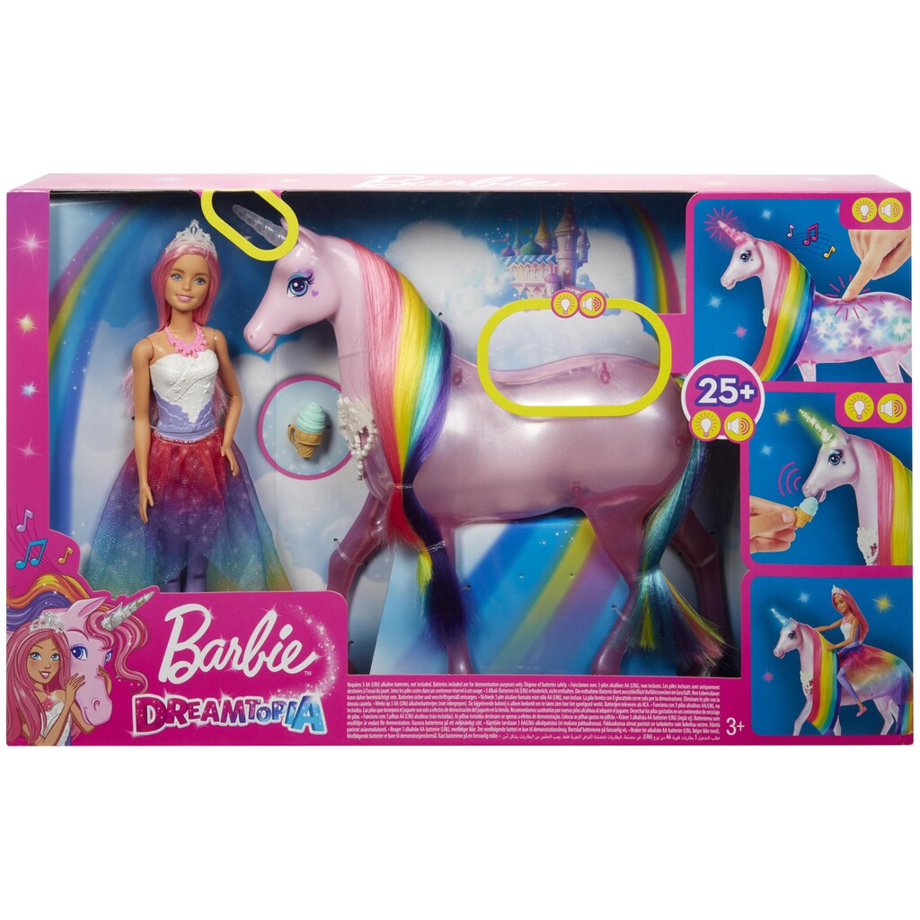 Barbie Spielfigur »Dreamtopia Zauberlicht Einhorn«