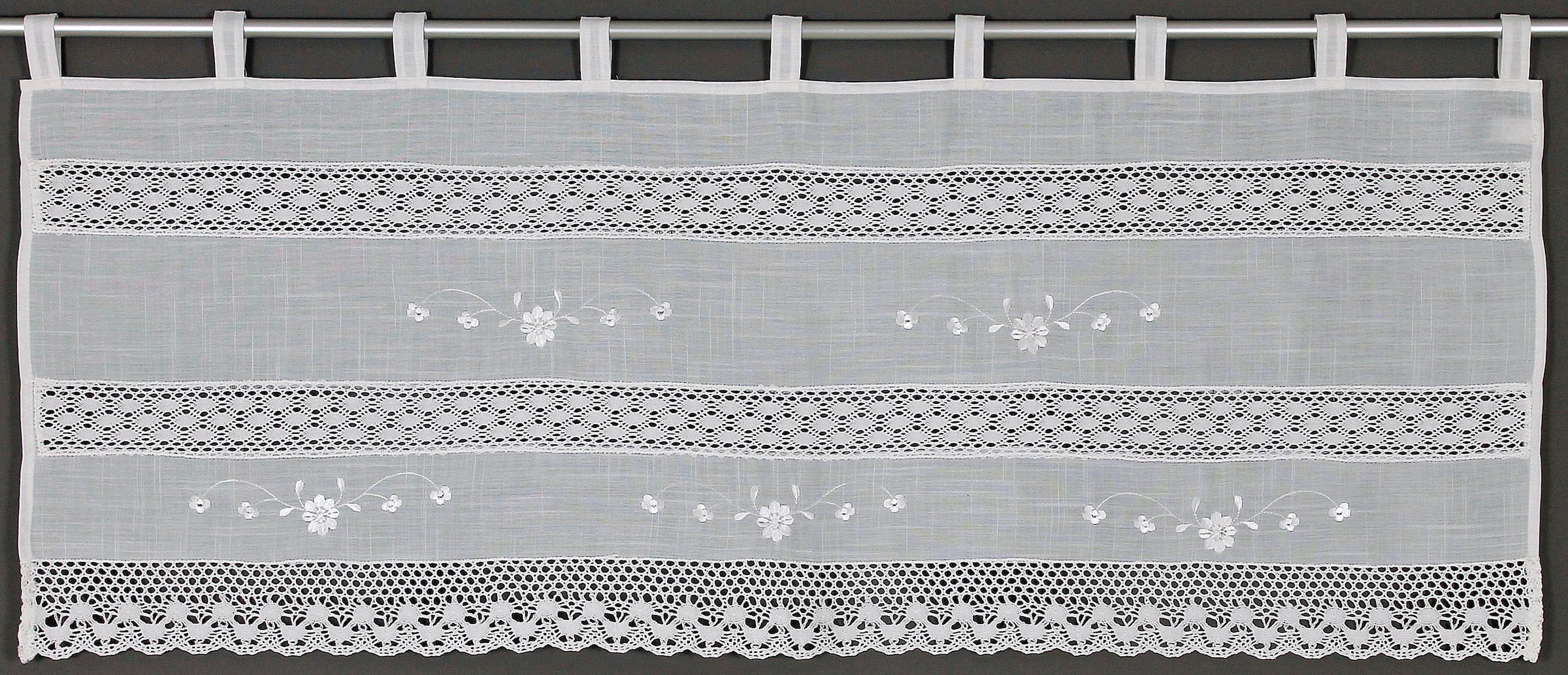 HOSSNER - ART OF HOME DECO Querbehang »Drachensee«, (1 St.), m. Spitze